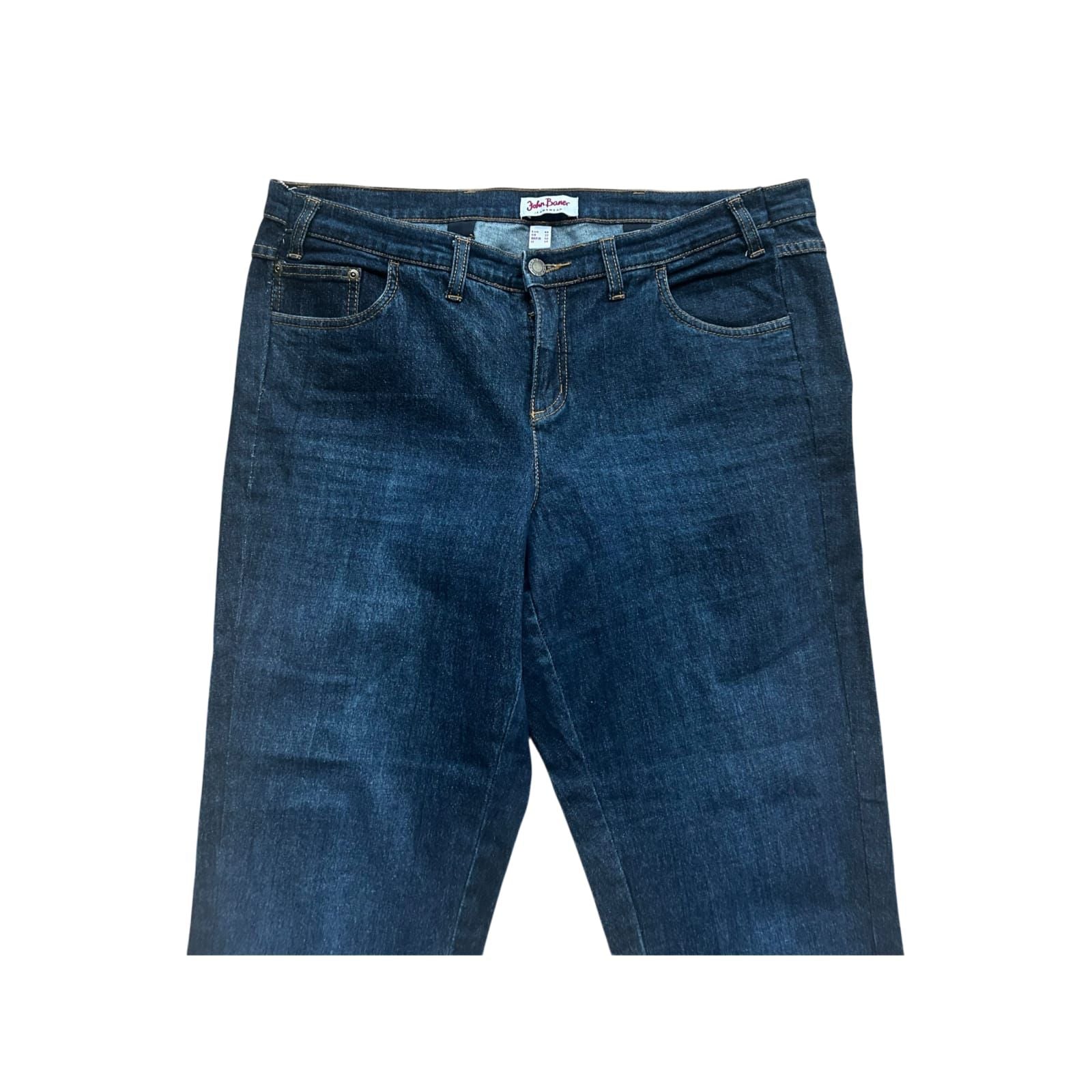 John Baner Jeans Damen Gr 48 Dunkelblau Straight Fit Klassisch Baumwollmix