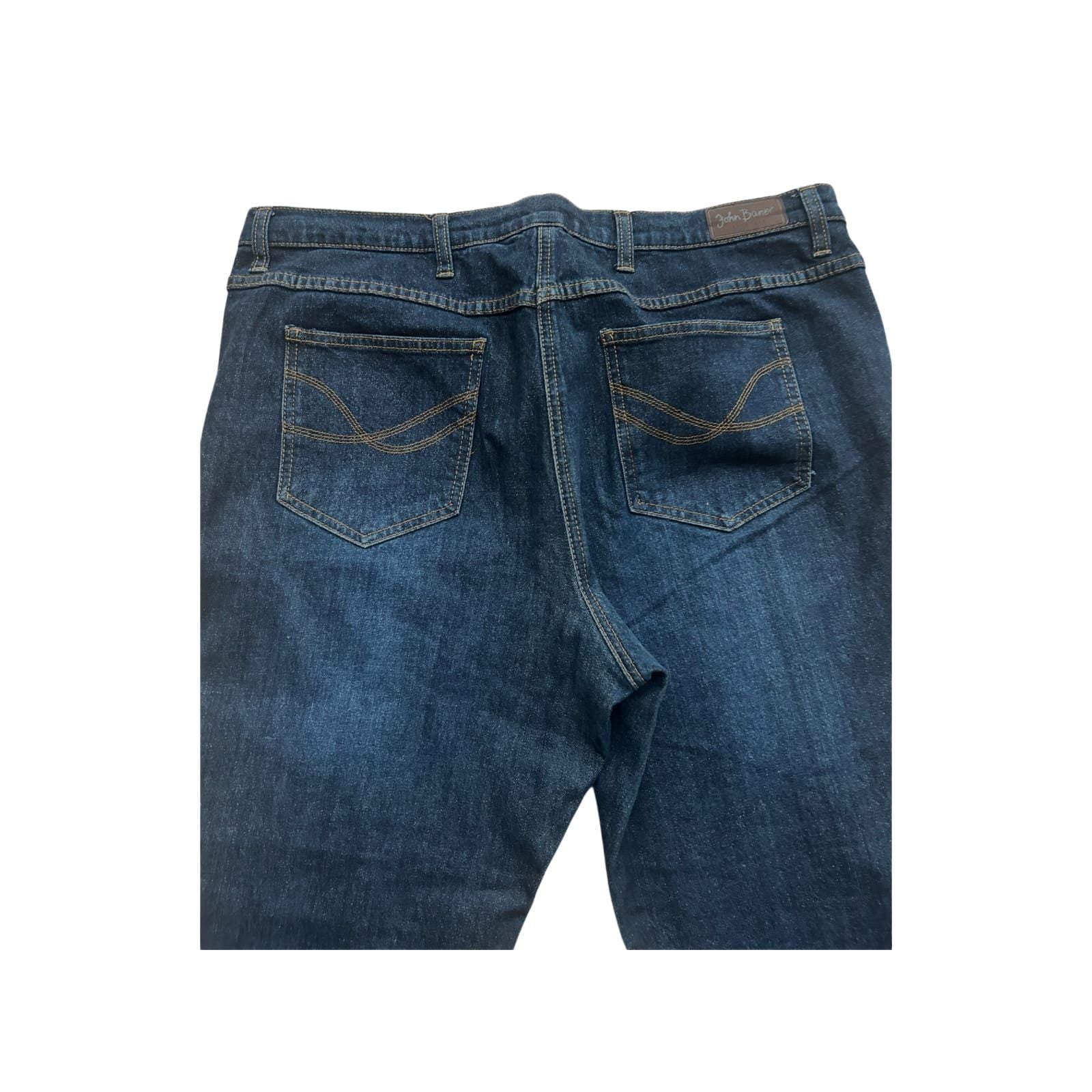 John Baner Jeans Damen Gr 48 Dunkelblau Straight Fit Klassisch Baumwollmix