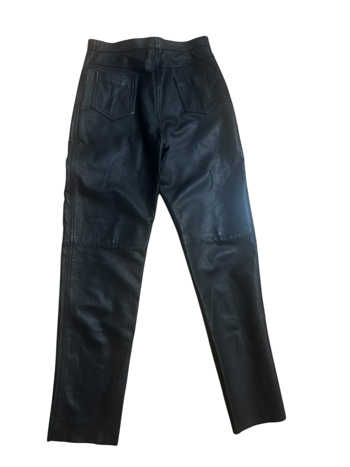 Damen Lederhose Echtleder Schwarz Italien Gr S Klassisch Wie Neu TOP