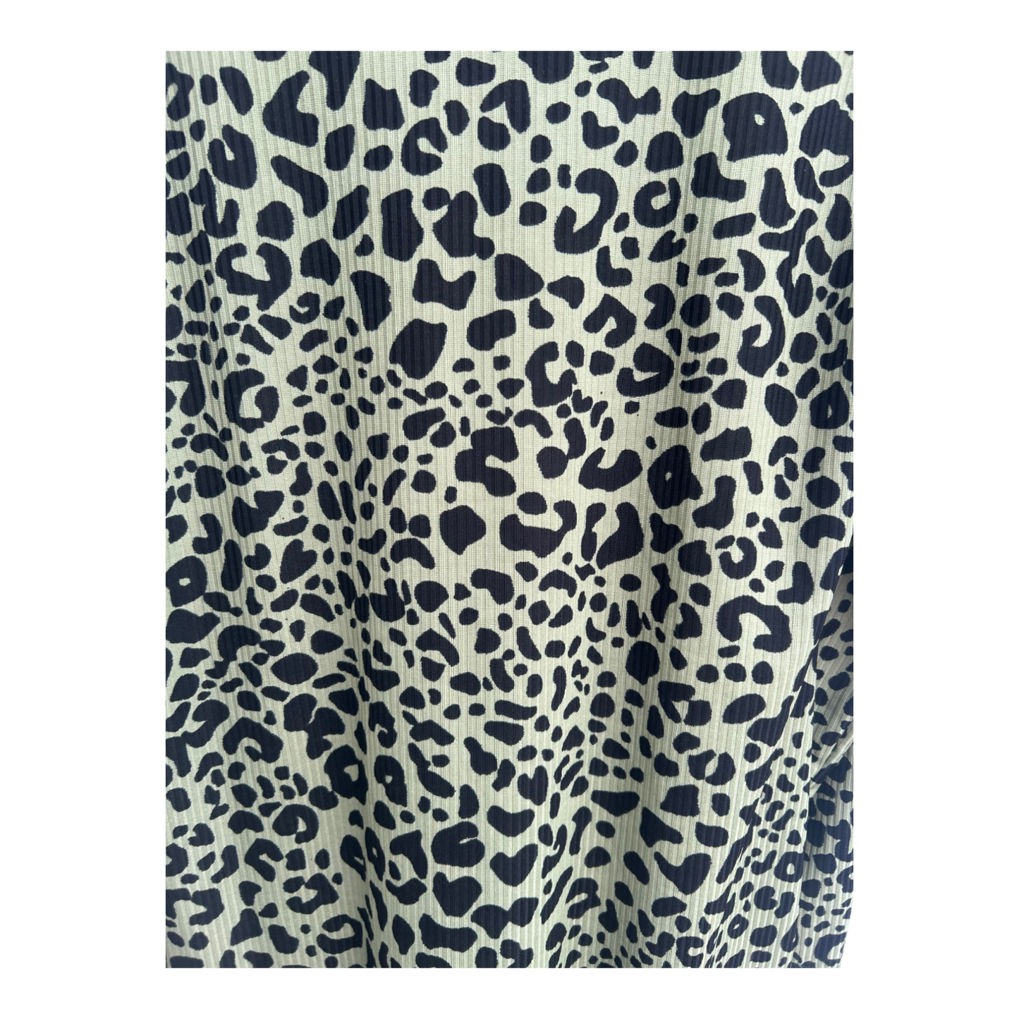 Arabul Kleid Damen Dress Damenkleid Gr L Grün Schwarz Animalprint Langarm Elegant