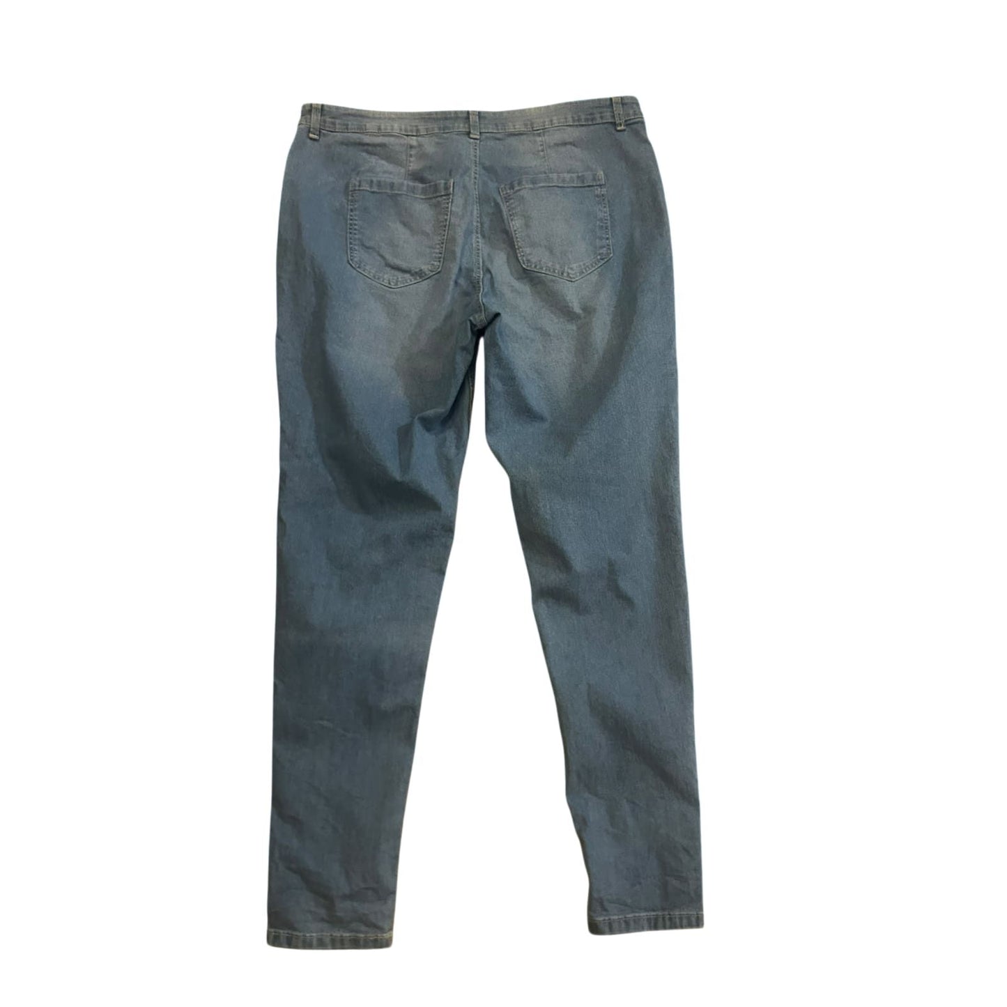C&A Jeggings Damen Gr 46 Blau Stretch Jeanshose Schmaler Schnitt Alltag