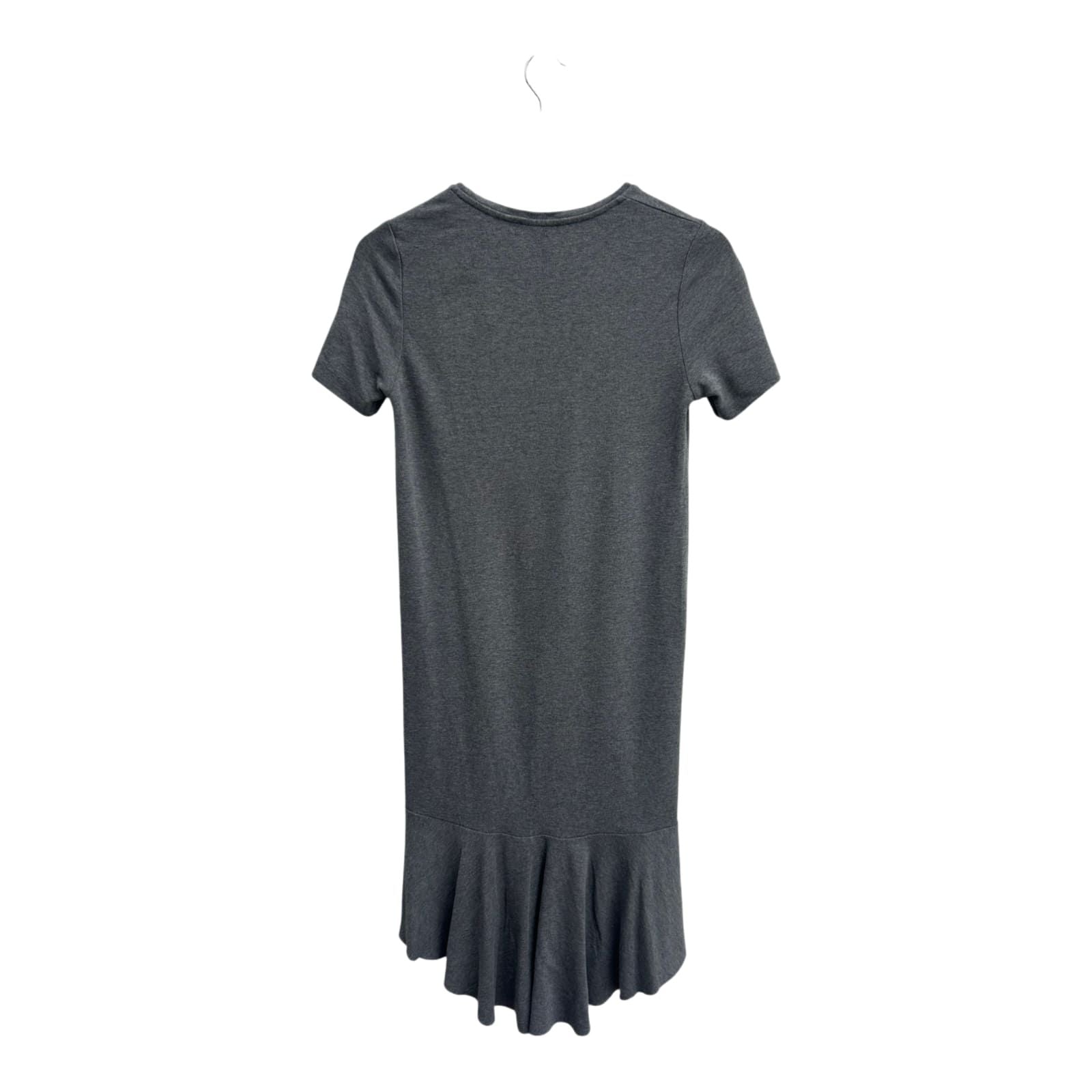 COS Kleid Damen Dress Damenkleid Gr S Grau Volants Sommer Viskose Minimal Chic