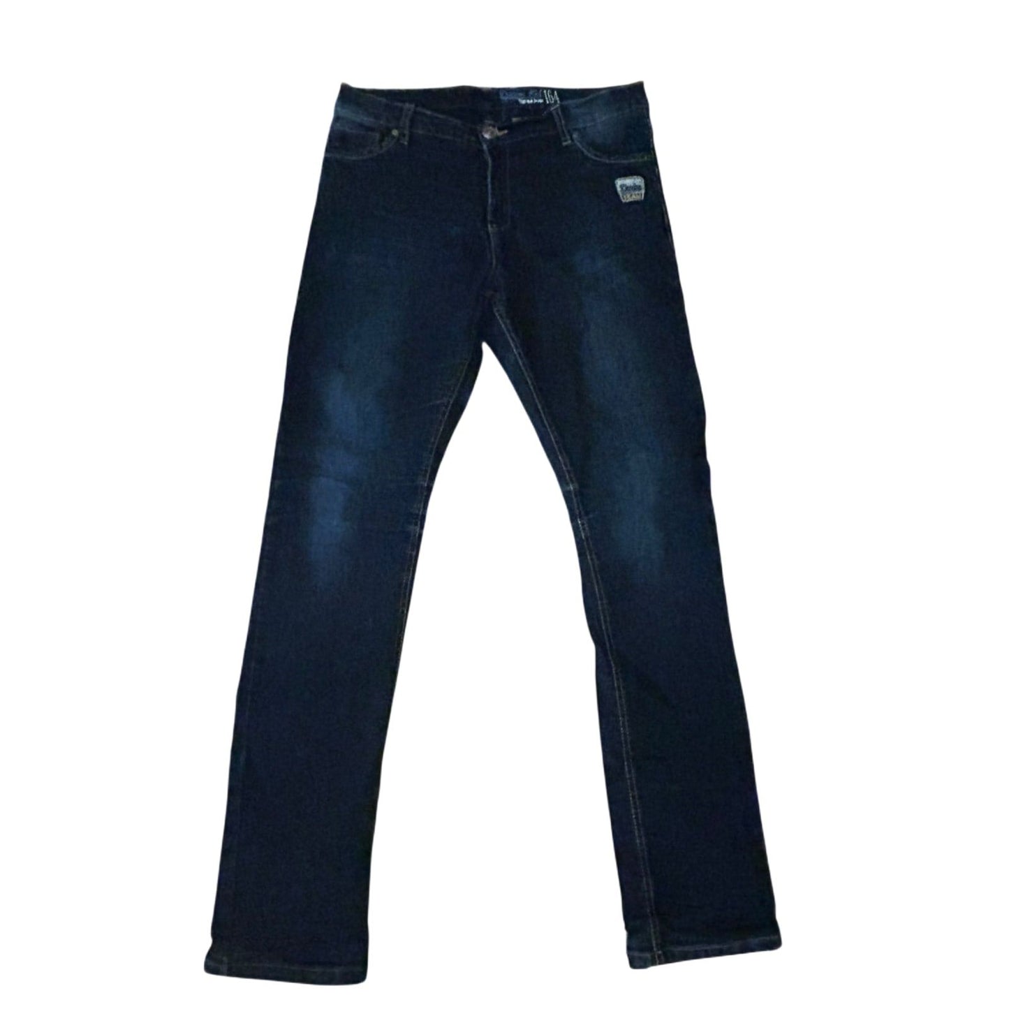 Podopiano Thermojeans Teenager Gr 164 Blau Warm Gefüttert Stretch Winter