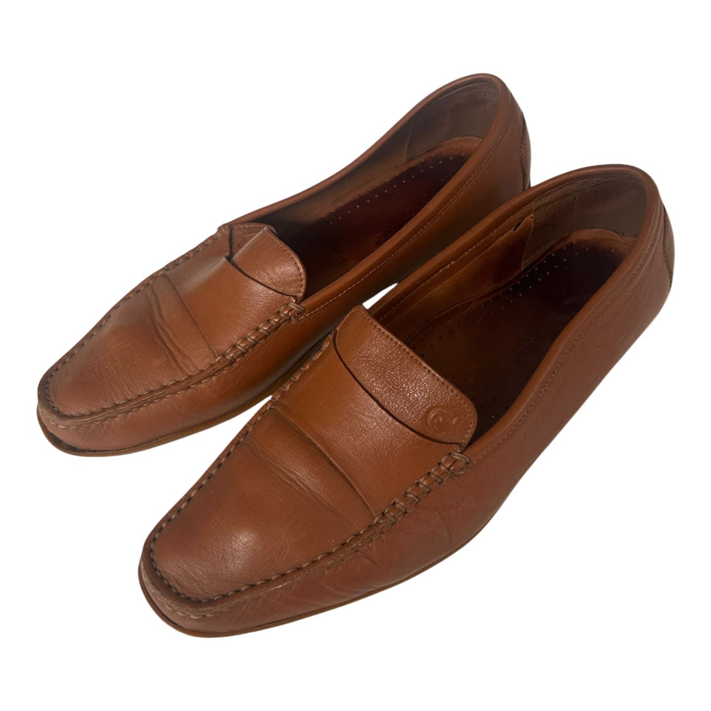 Valleverde Damen Slipper Leder Italien Komfortschuhe Gr 40 Braun Klassisch