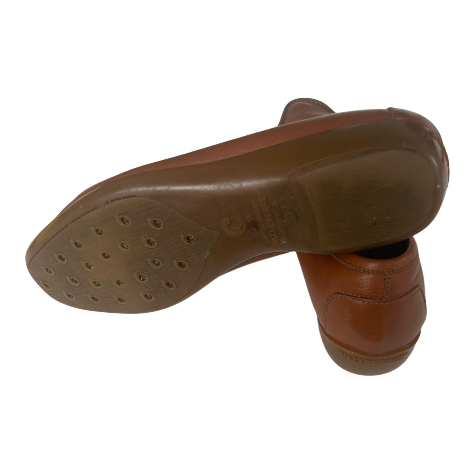 Valleverde Damen Slipper Leder Italien Komfortschuhe Gr 40 Braun Klassisch