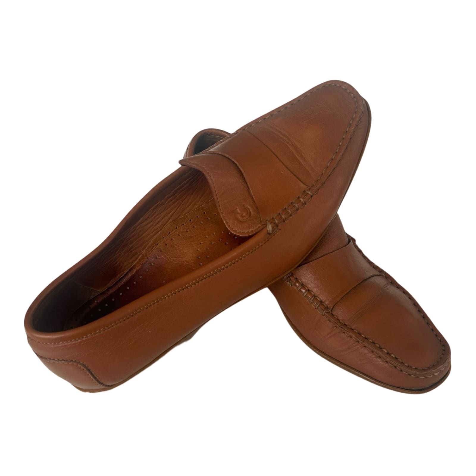 Valleverde Damen Slipper Leder Italien Komfortschuhe Gr 40 Braun Klassisch