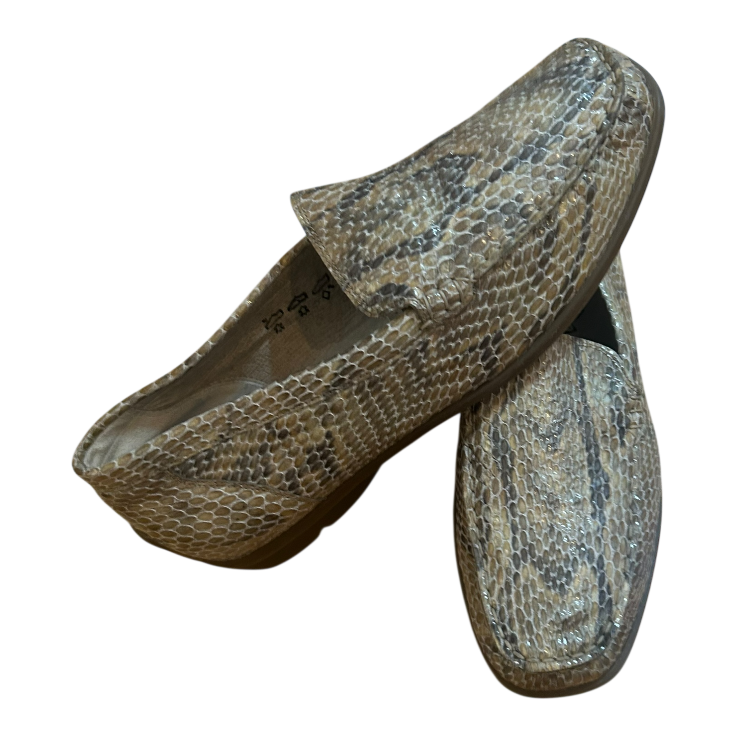 Waldläufer Damen Halbschuhe Beige Grau Gr 38 Leder Weite H Komfort