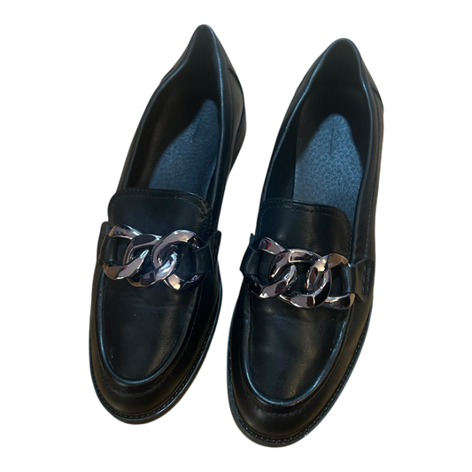 Graceland Damen Loafer Schwarz Kette Elegant Schuhe Gr 38 Flach Klassisch