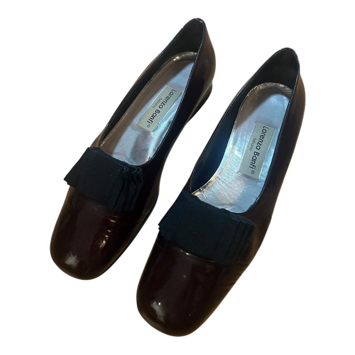 Lorenzo Banfi Slipper Damen Schuhe Gr 39,5 Braun Leder Italien Elegant