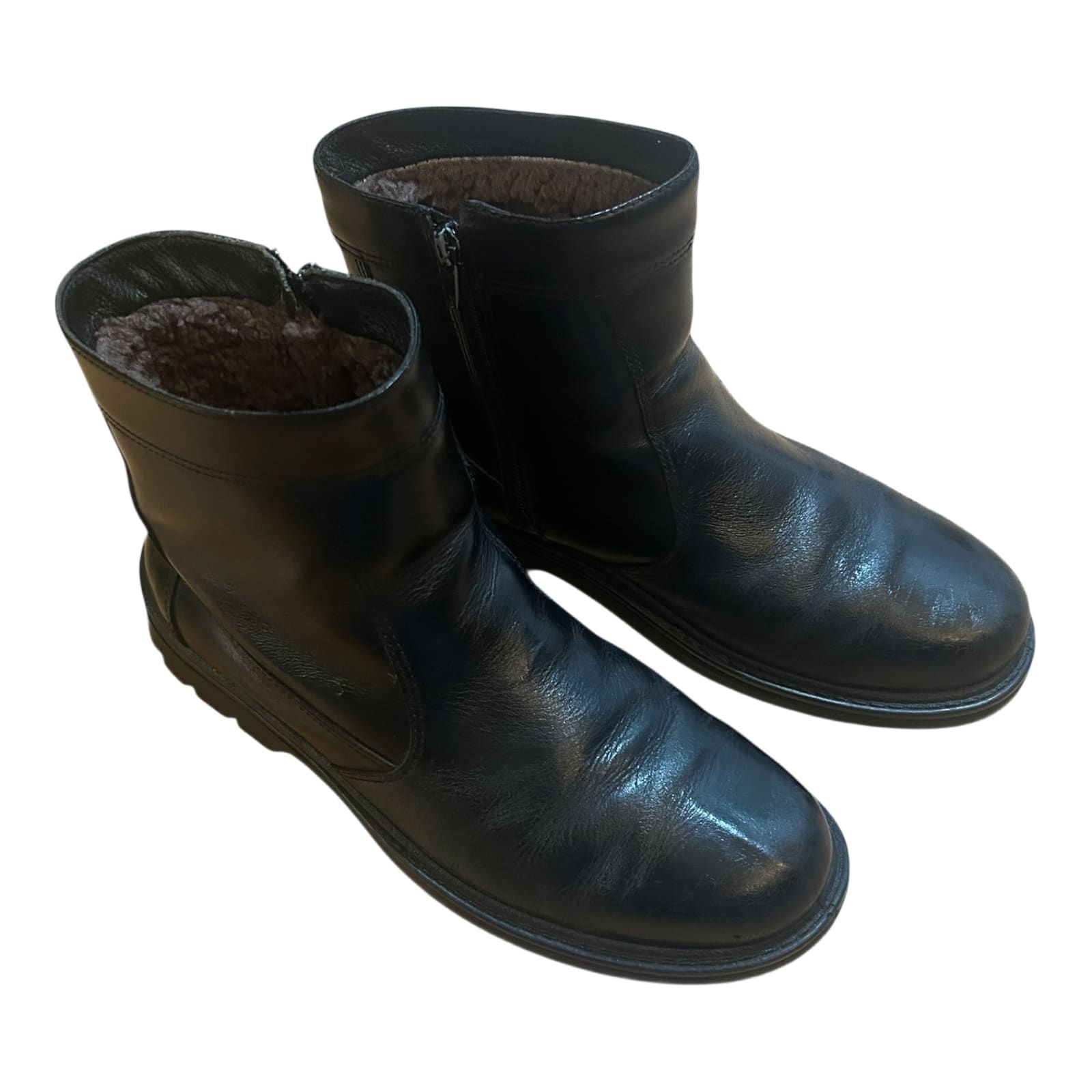 Jomos Air Comfort Herren Winterstiefel Leder Gr 42 Gefüttert Reißverschluss