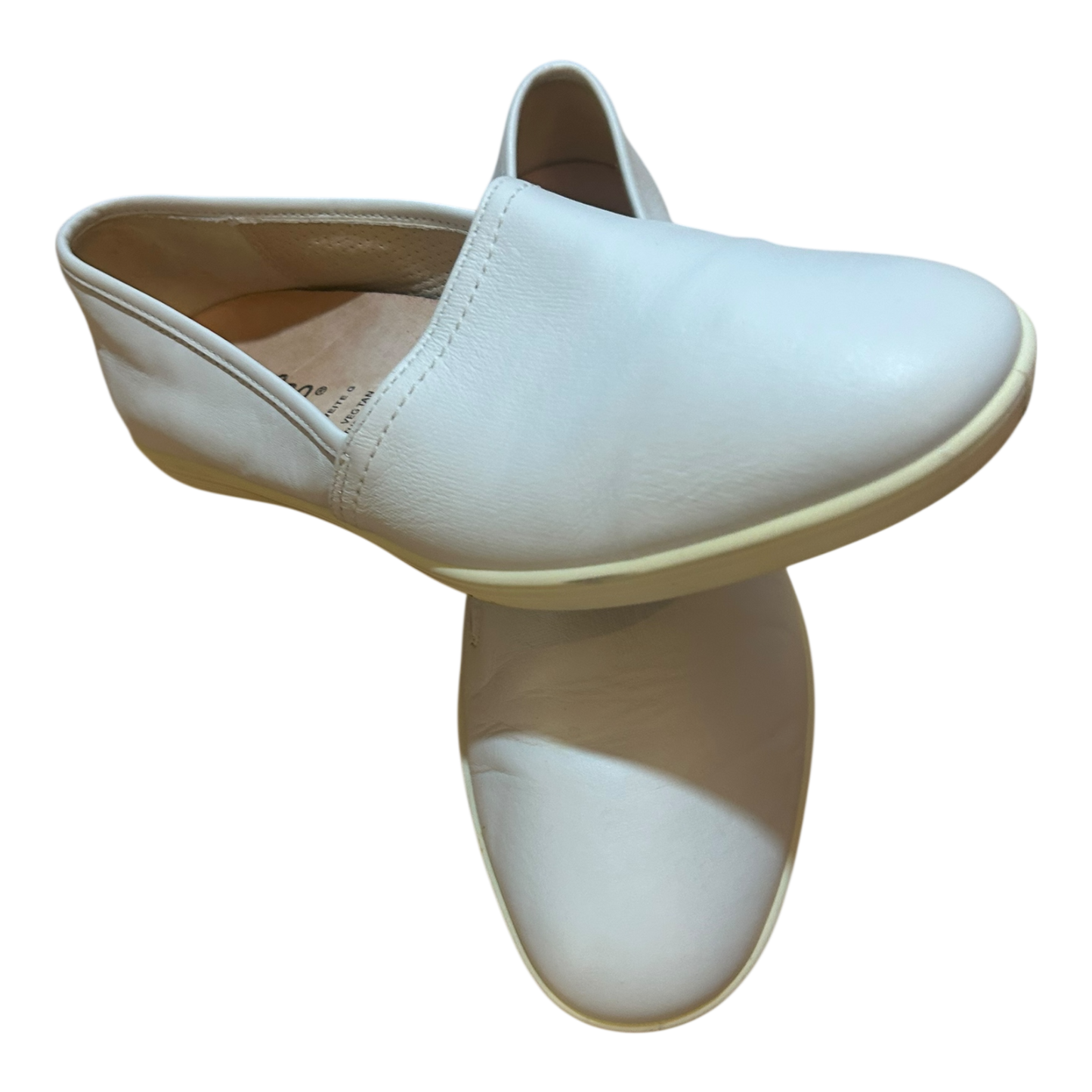 Legero Damen Slipper Leder Weite G Gr 40 Weiss Komfort Leichtschuh Gummisohle