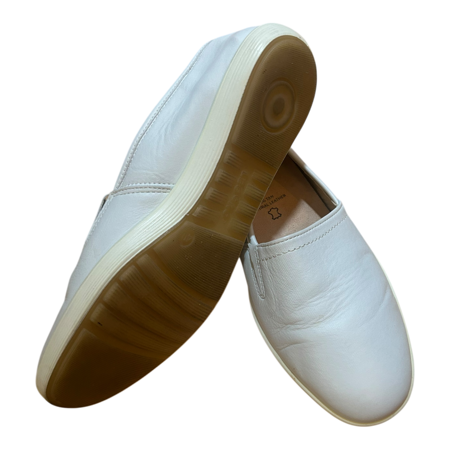 Legero Damen Slipper Leder Weite G Gr 40 Weiss Komfort Leichtschuh Gummisohle