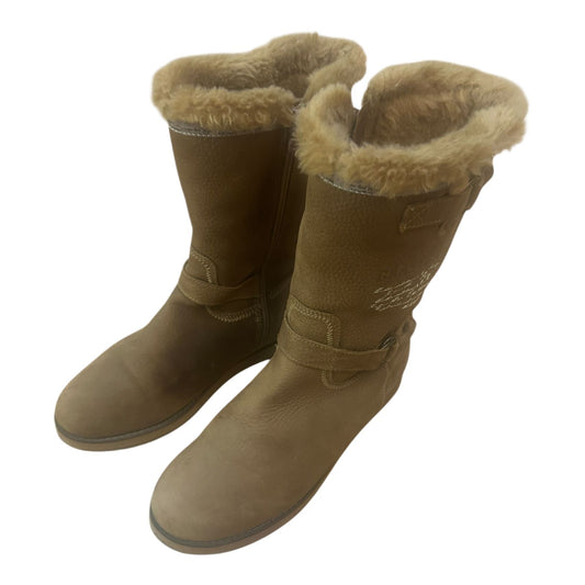 Gaastra Damen Winterstiefel Gr 39 Leder Warm Gefüttert Braun Reißverschluss