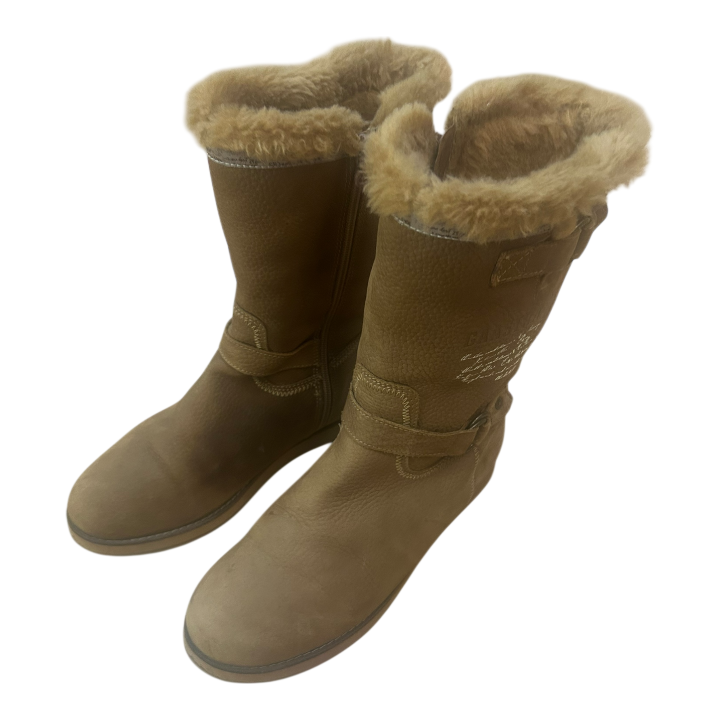 Gaastra Damen Winterstiefel Gr 39 Leder Warm Gefüttert Braun Reißverschluss