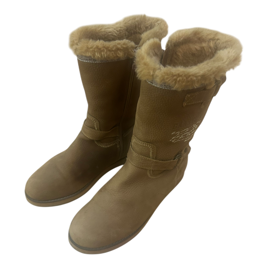 Gaastra Damen Winterstiefel Gr 39 Leder Warm Gefüttert Braun Reißverschluss