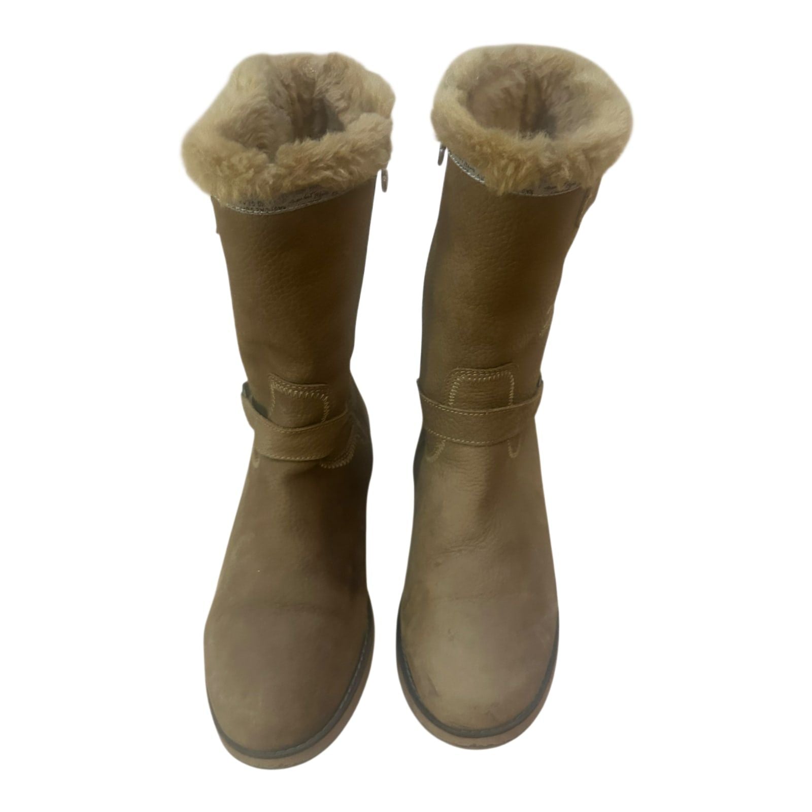 Gaastra Damen Winterstiefel Gr 39 Leder Warm Gefüttert Braun Reißverschluss