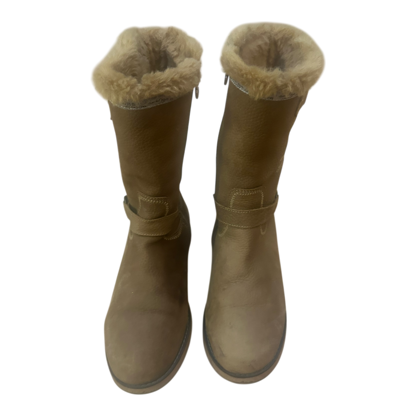 Gaastra Damen Winterstiefel Gr 39 Leder Warm Gefüttert Braun Reißverschluss