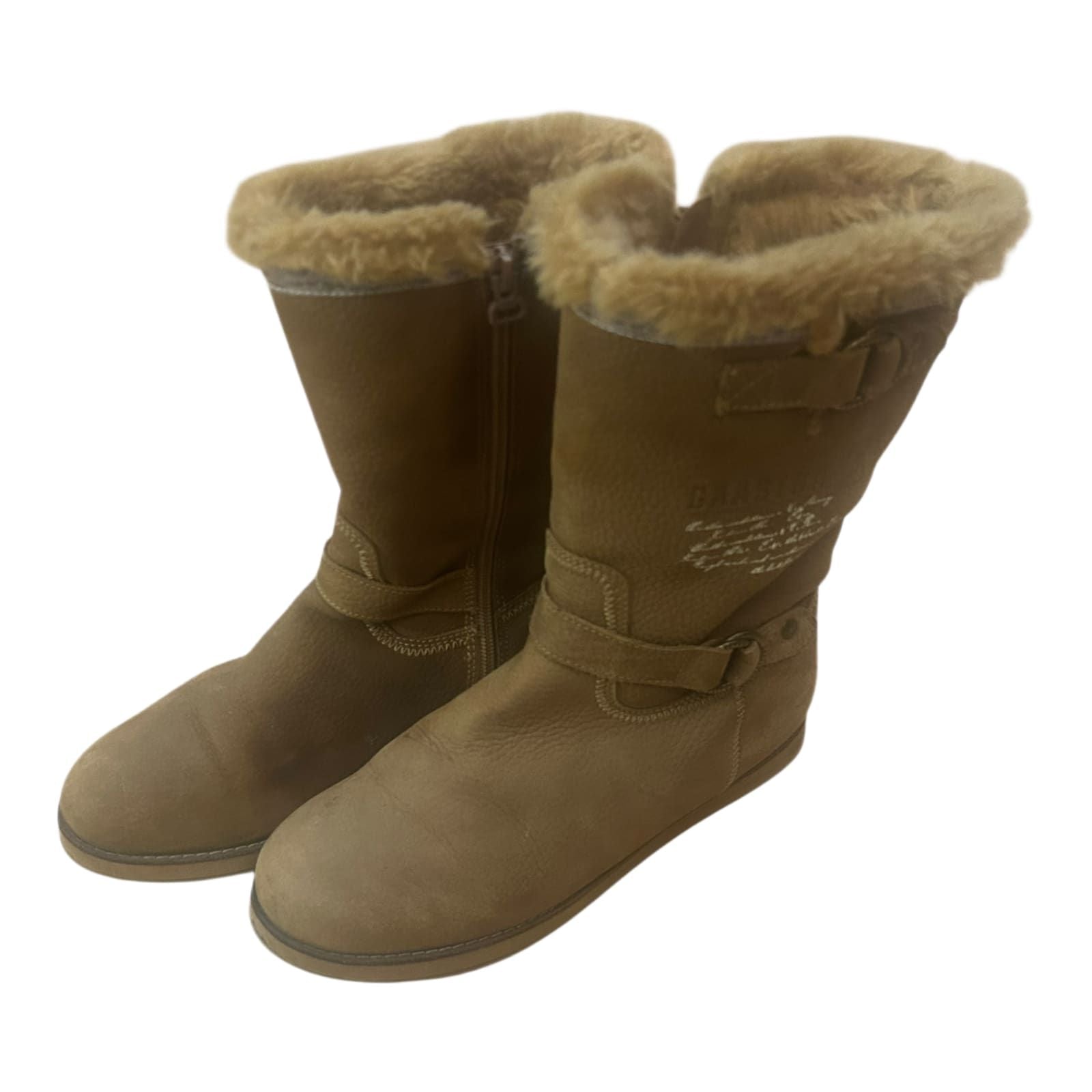 Gaastra Damen Winterstiefel Gr 39 Leder Warm Gefüttert Braun Reißverschluss
