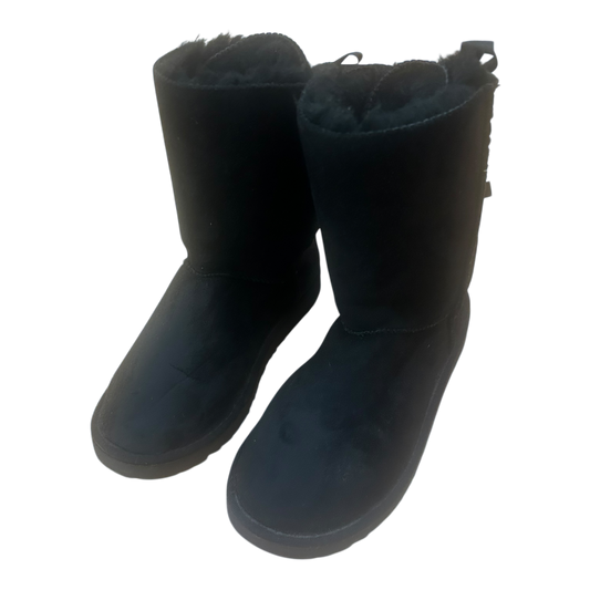 UGG Bailey Bow II Damen Gr 41 Schlupfboots Stiefel Schwarz Lederfell Gr 41 Winter