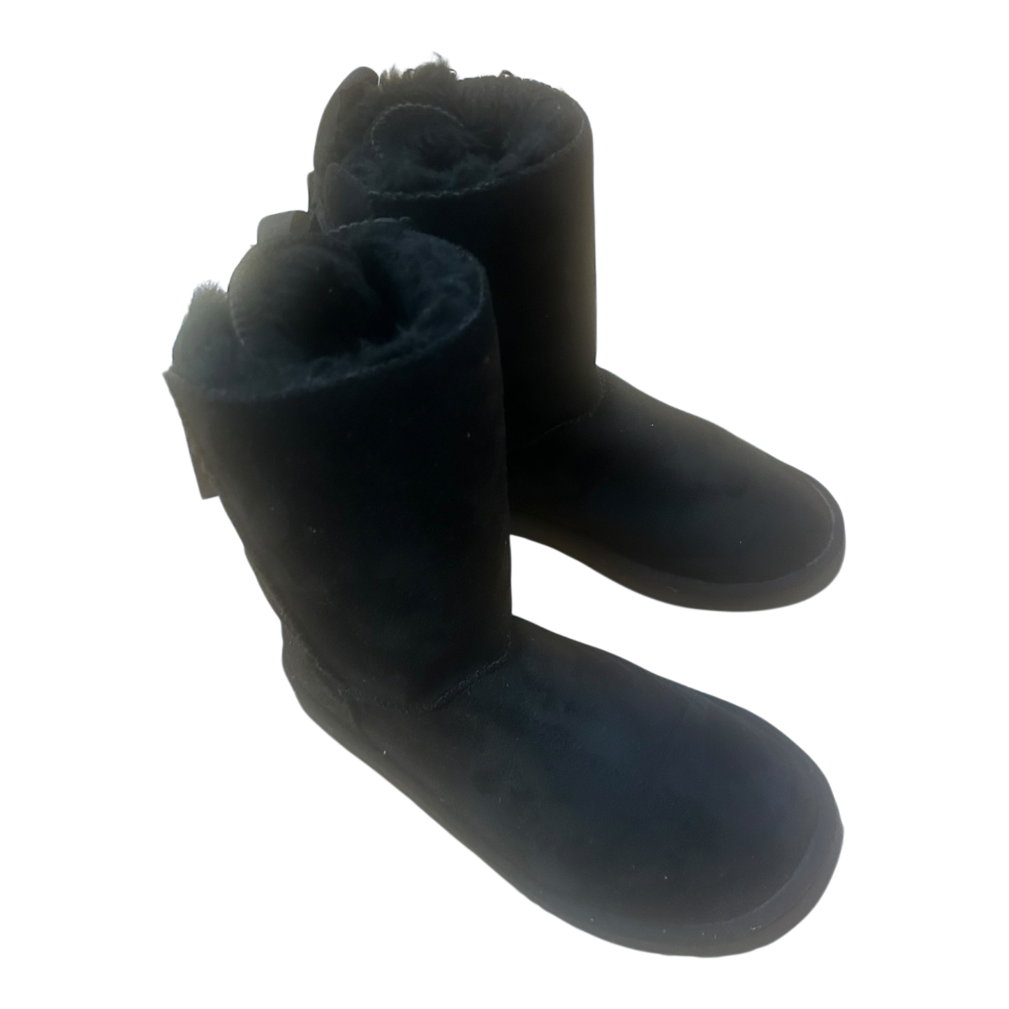 UGG Bailey Bow II Damen Gr 41 Schlupfboots Stiefel Schwarz Lederfell Gr 41 Winter