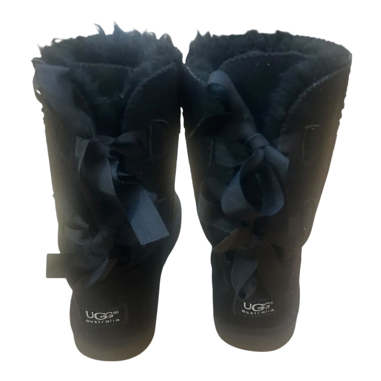 UGG Bailey Bow II Damen Stiefel Schwarz Boots Winter Fell Gr 41 Warm