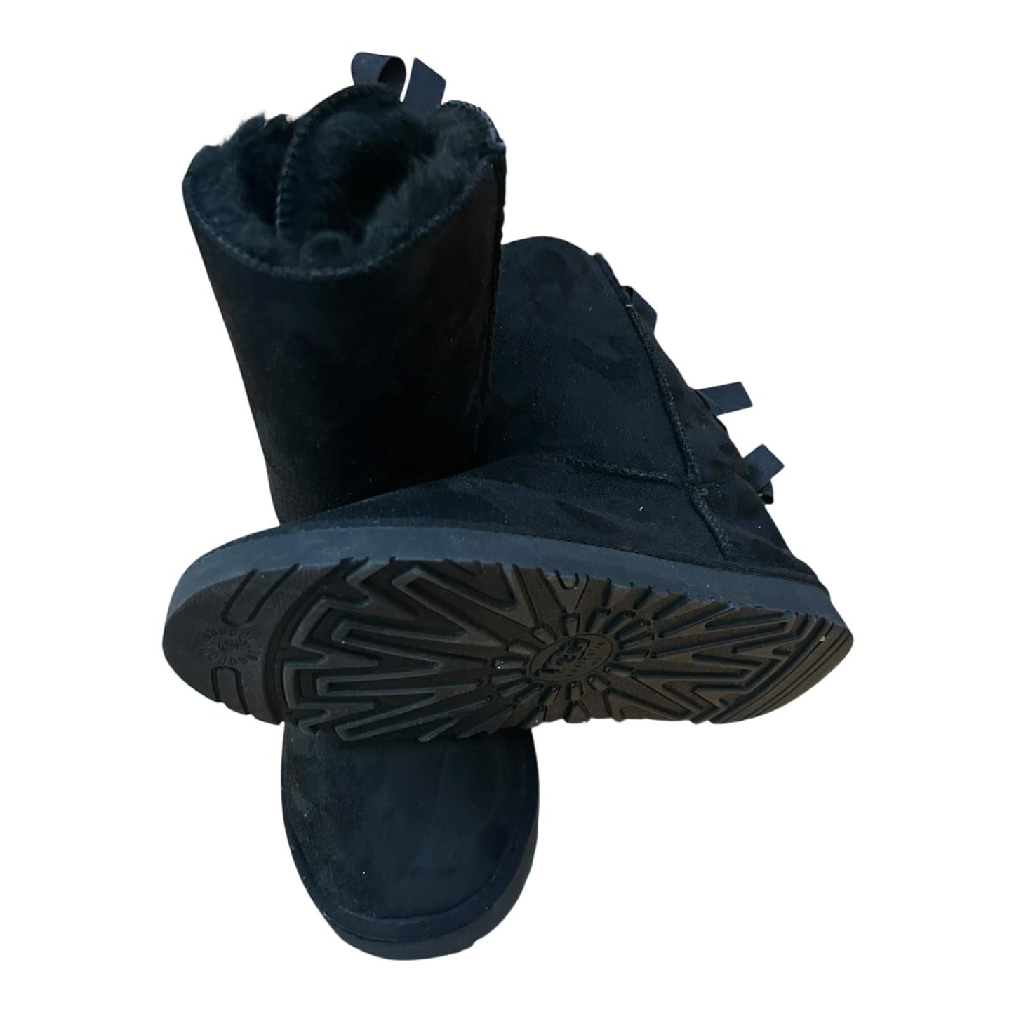 UGG Bailey Bow II Damen Stiefel Schwarz Boots Winter Fell Gr 41 Warm