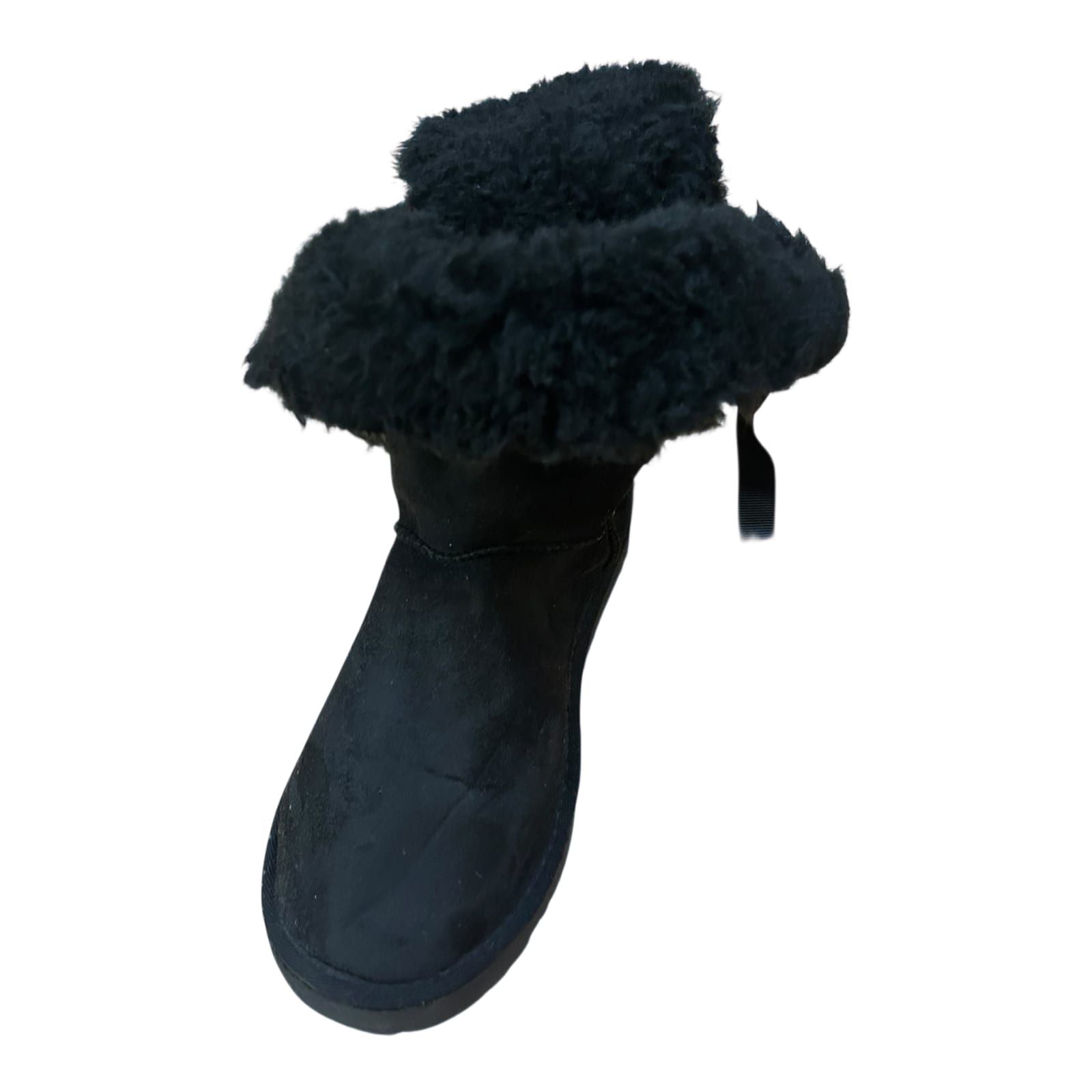UGG Bailey Bow II Damen Stiefel Schwarz Boots Winter Fell Gr 41 Warm
