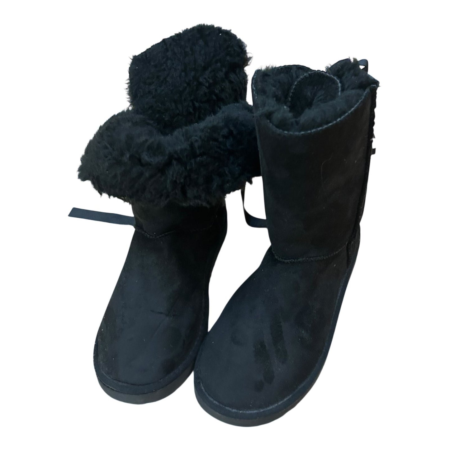 UGG Bailey Bow II Damen Stiefel Schwarz Boots Winter Fell Gr 41 Warm