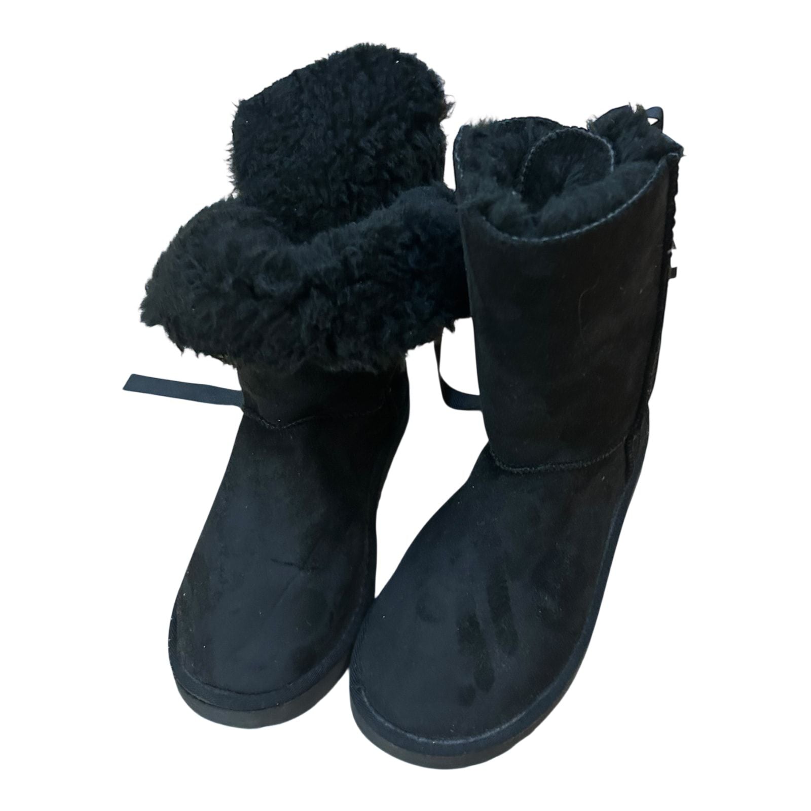 UGG Bailey Bow II Damen Stiefel Schwarz Boots Winter Fell Gr 41 Warm