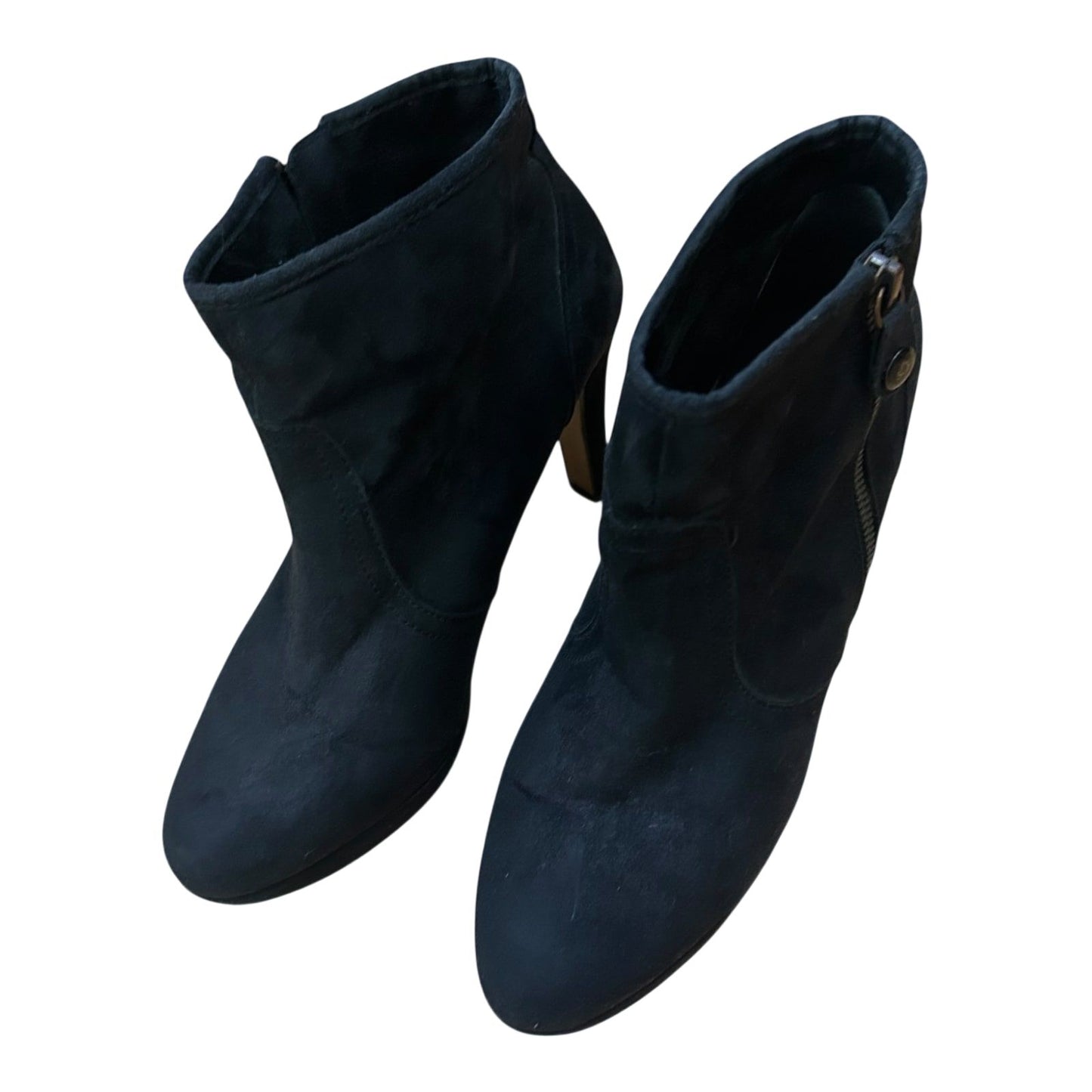 Graceland Damen Stiefeletten Gr 37 Schwarz Wildleder Elegant Absatz 9 cm