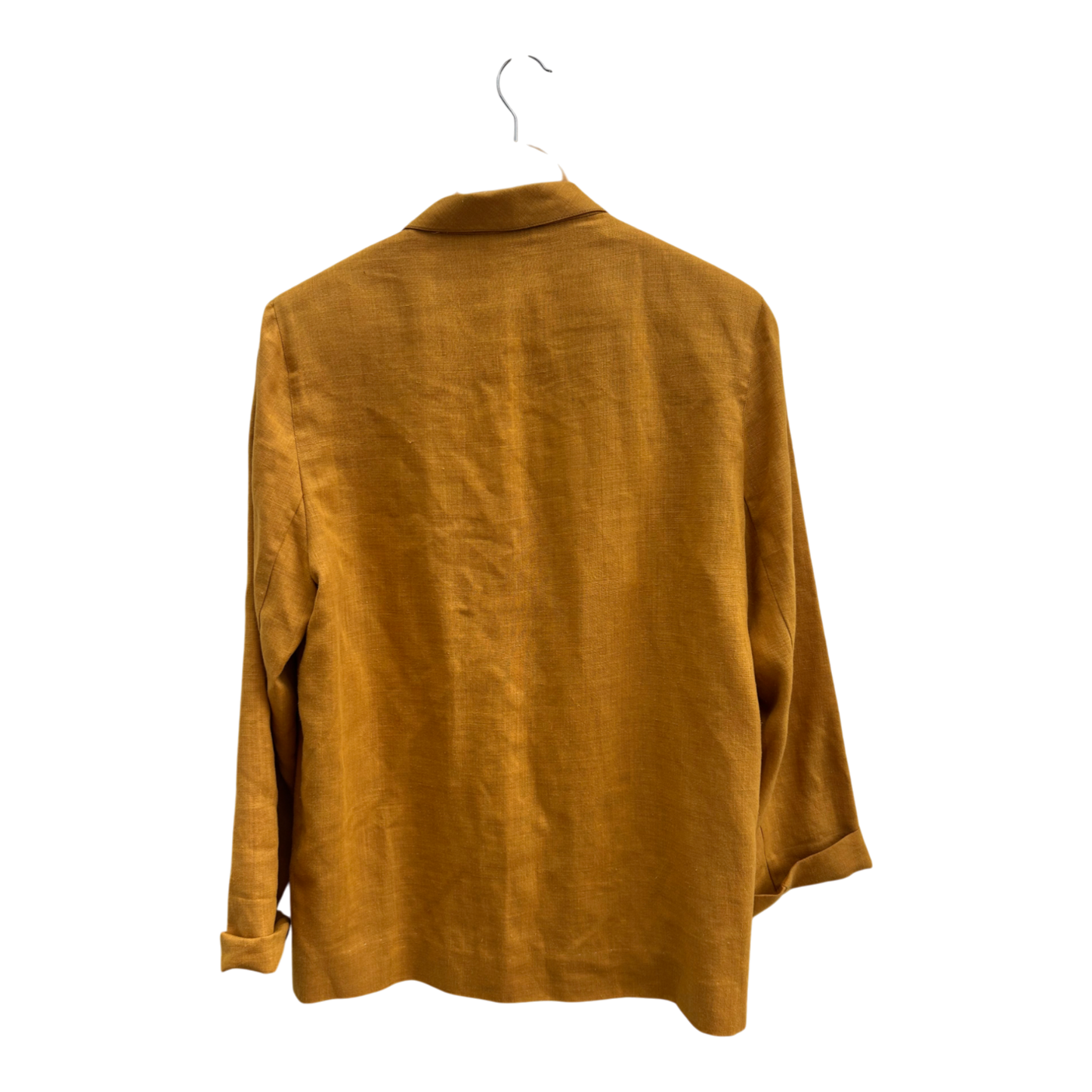 Rodier Paris Blazer Gr 40 Orange Leinen Vintage Made in France Schulterpolster Chic