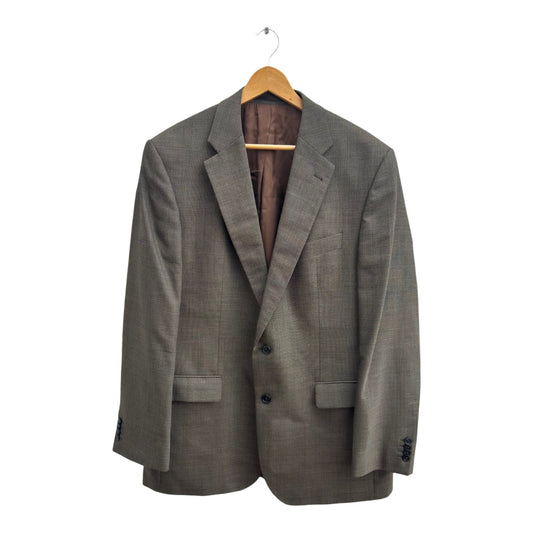 JD Fielding Sakko Herren Gr 56 Braun Schurwolle Seide Blazer Elegant Klassisch
