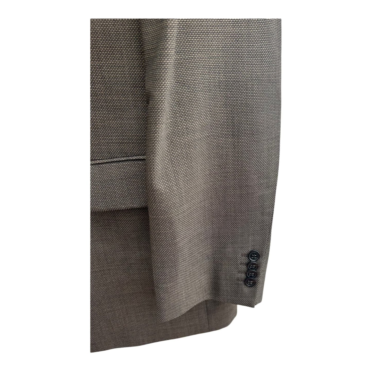 JD Fielding Sakko Herren Gr 56 Braun Schurwolle Seide Blazer Elegant Klassisch