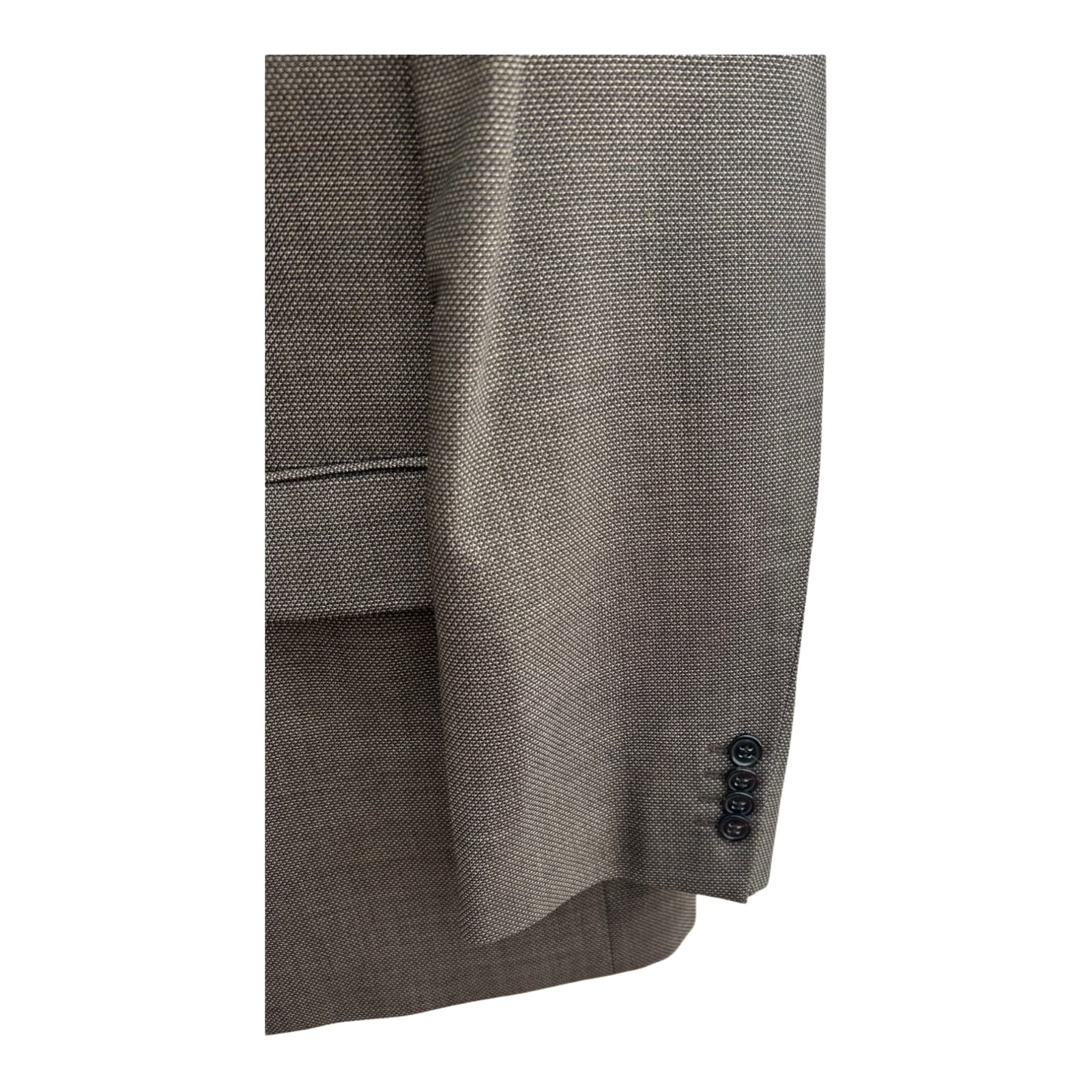 JD Fielding Sakko Herren Gr 56 Braun Schurwolle Seide Blazer Elegant Klassisch