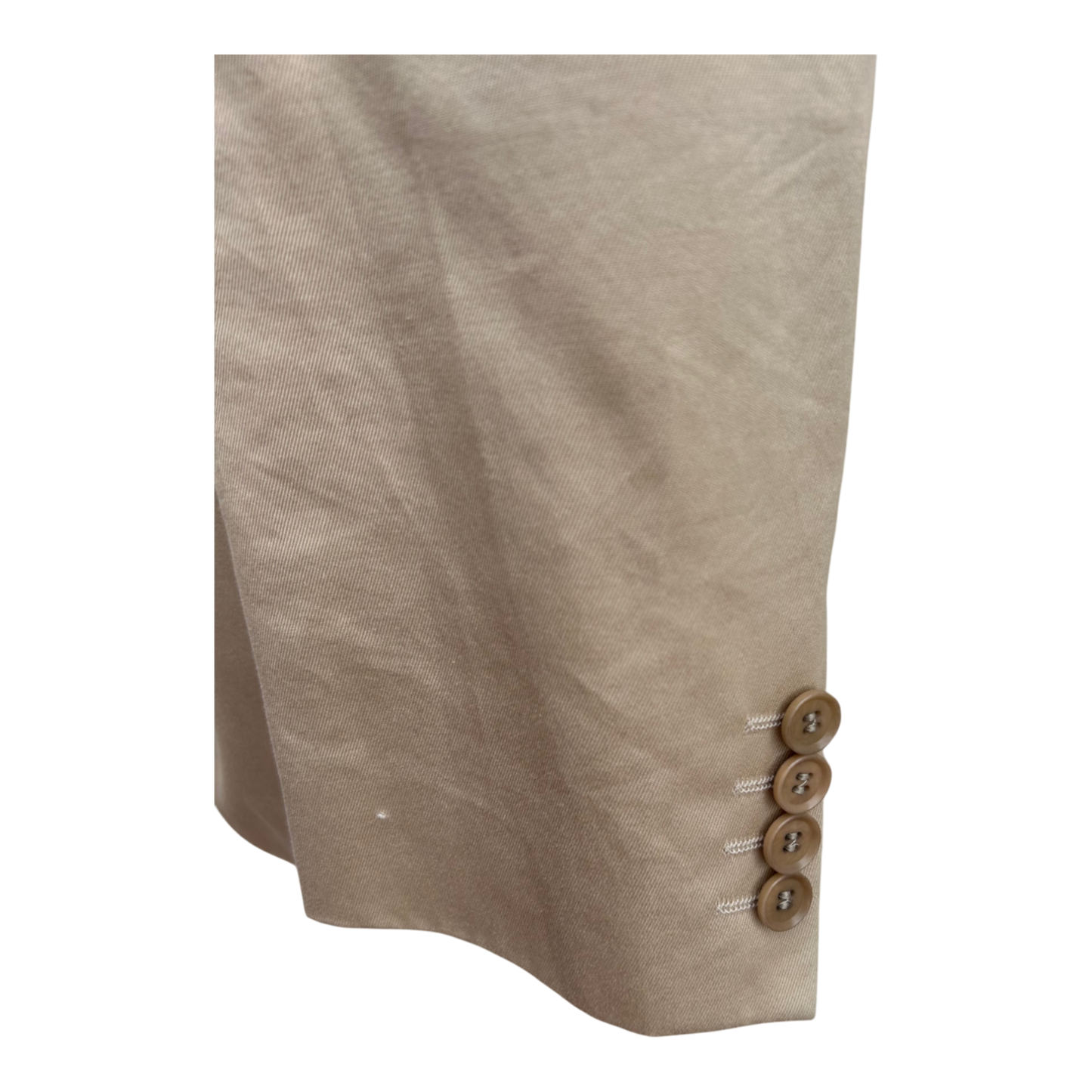 Boss Sakko Herren Blazer Gr 50 Beige Baumwolle Sommerjacke Ohne Futter Elegant