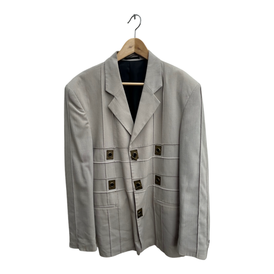 Antonio Archini Sakko Herren Jacke Gr 54 Beige Design Sakko Elegant Extravagant