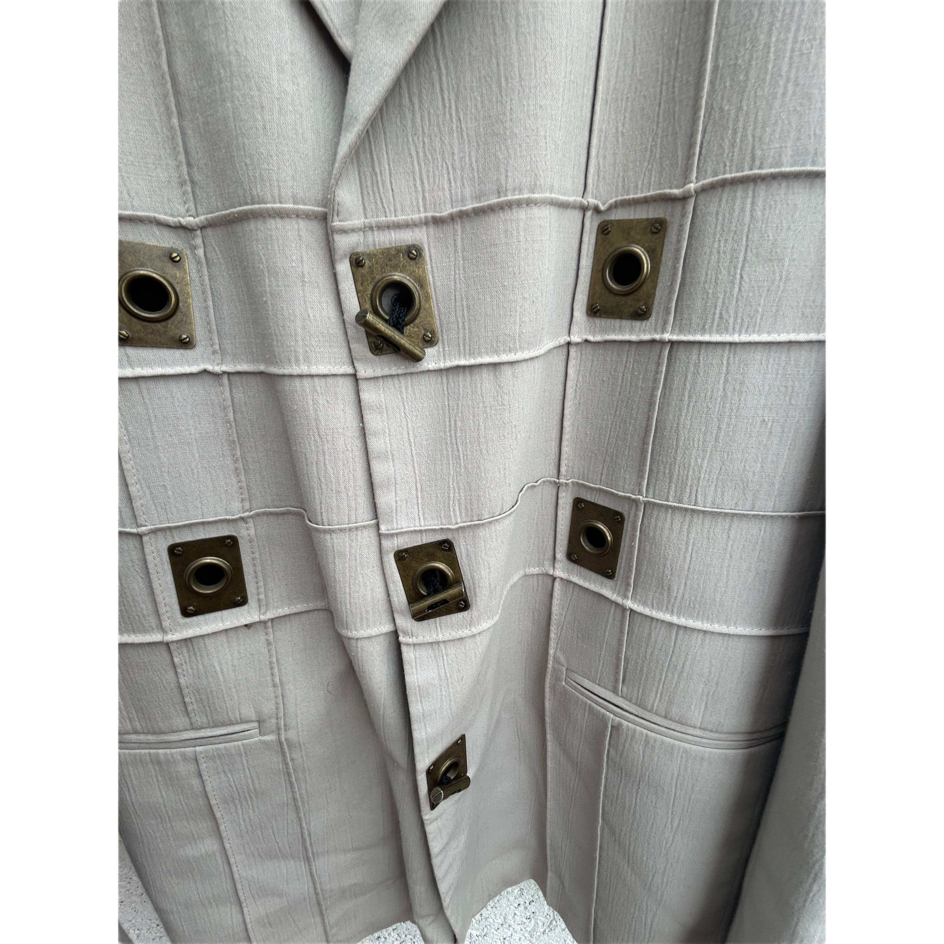 Antonio Archini Sakko Herren Jacke Gr 54 Beige Design Sakko Elegant Extravagant