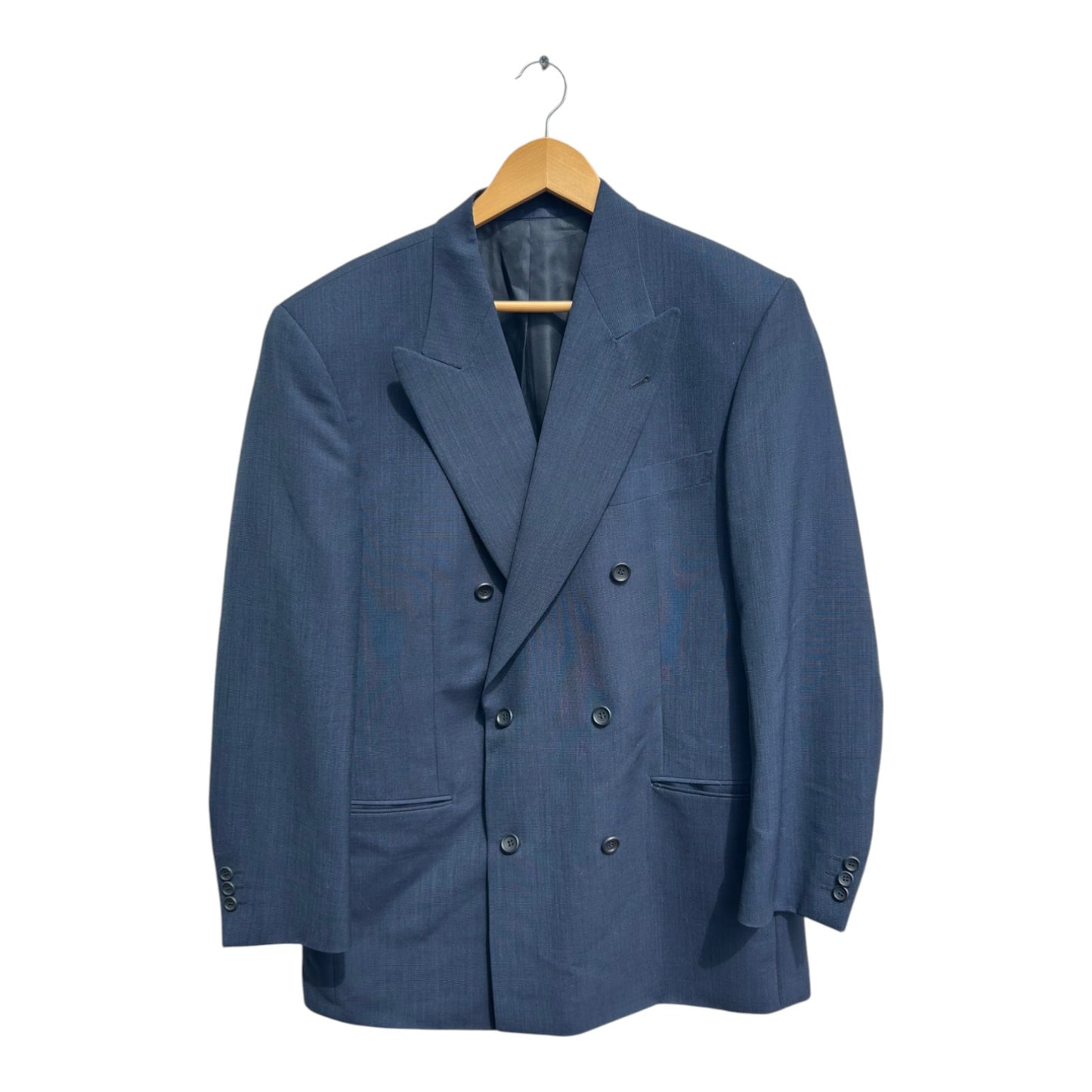 Windsor Sakko Gr 50 Blau Ermenegildo Zegna Wolle Doppeltreiher Blazer Elegant Top