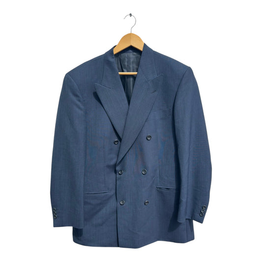 Windsor Sakko Gr 50 Blau Ermenegildo Zegna Wolle Doppeltreiher Blazer Elegant Top