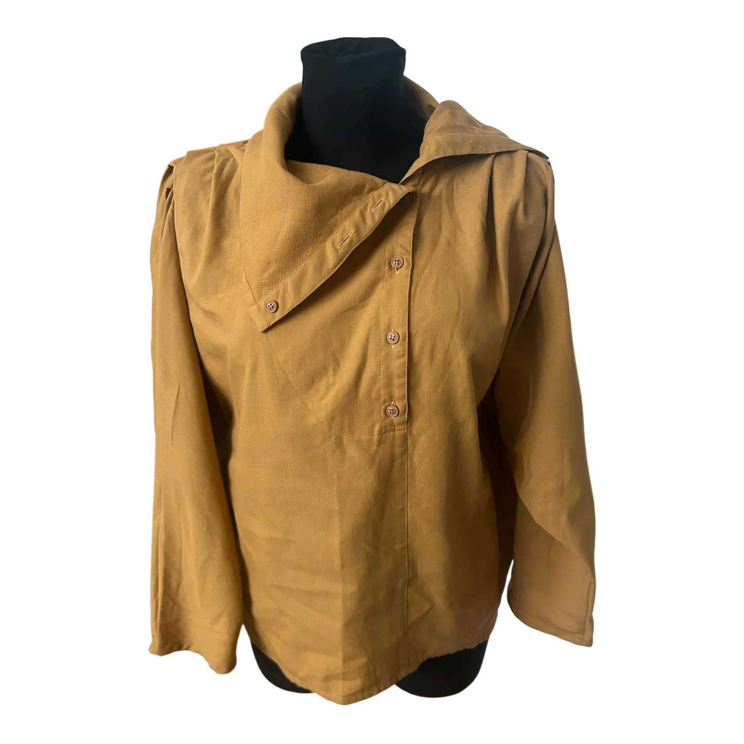 Madeleine Damen Bluse Gr 36 Vintage 80er Fledermausärmel Baumwollmix