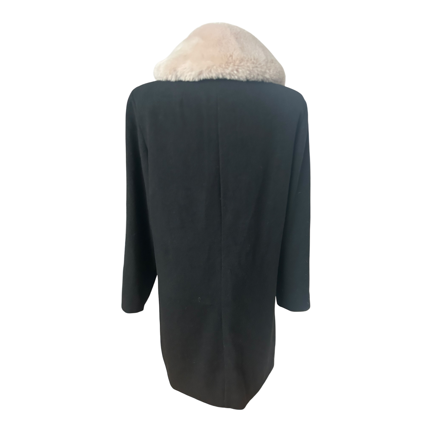 Esmara by Heidi Klum Mantel Damen Gr 42 Schwarz Wollmix Elegant Klassisch