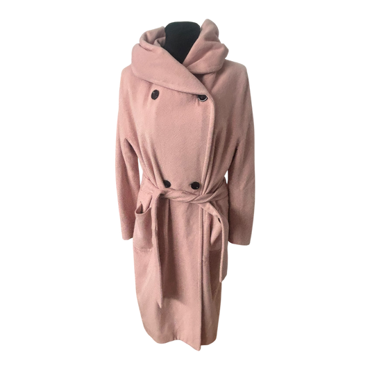 Palto Italia Mantel Damen Gr 42 Rosa Wollmantel Elegant Klassisch