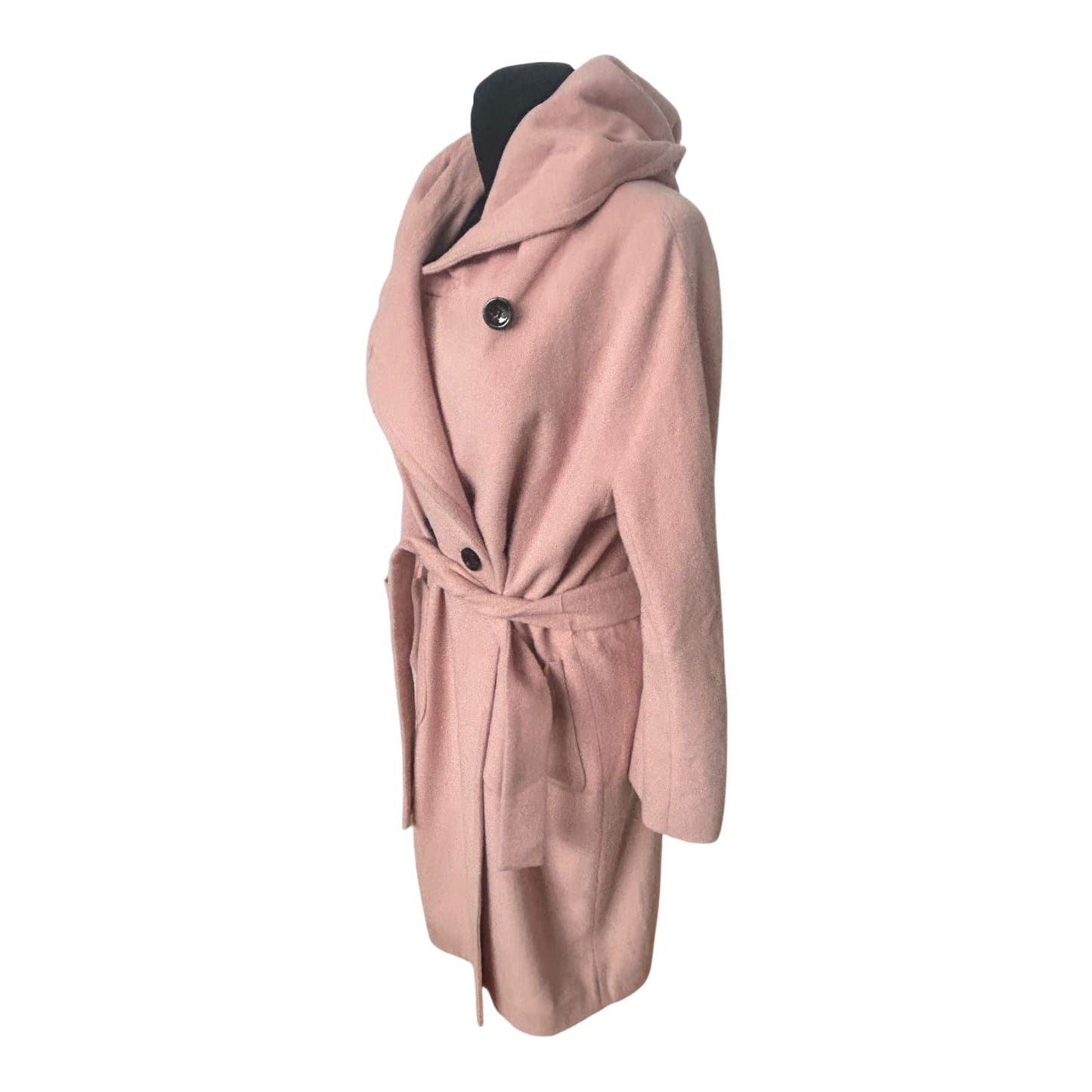 Palto Italia Mantel Damen Gr 42 Rosa Wollmantel Elegant Klassisch