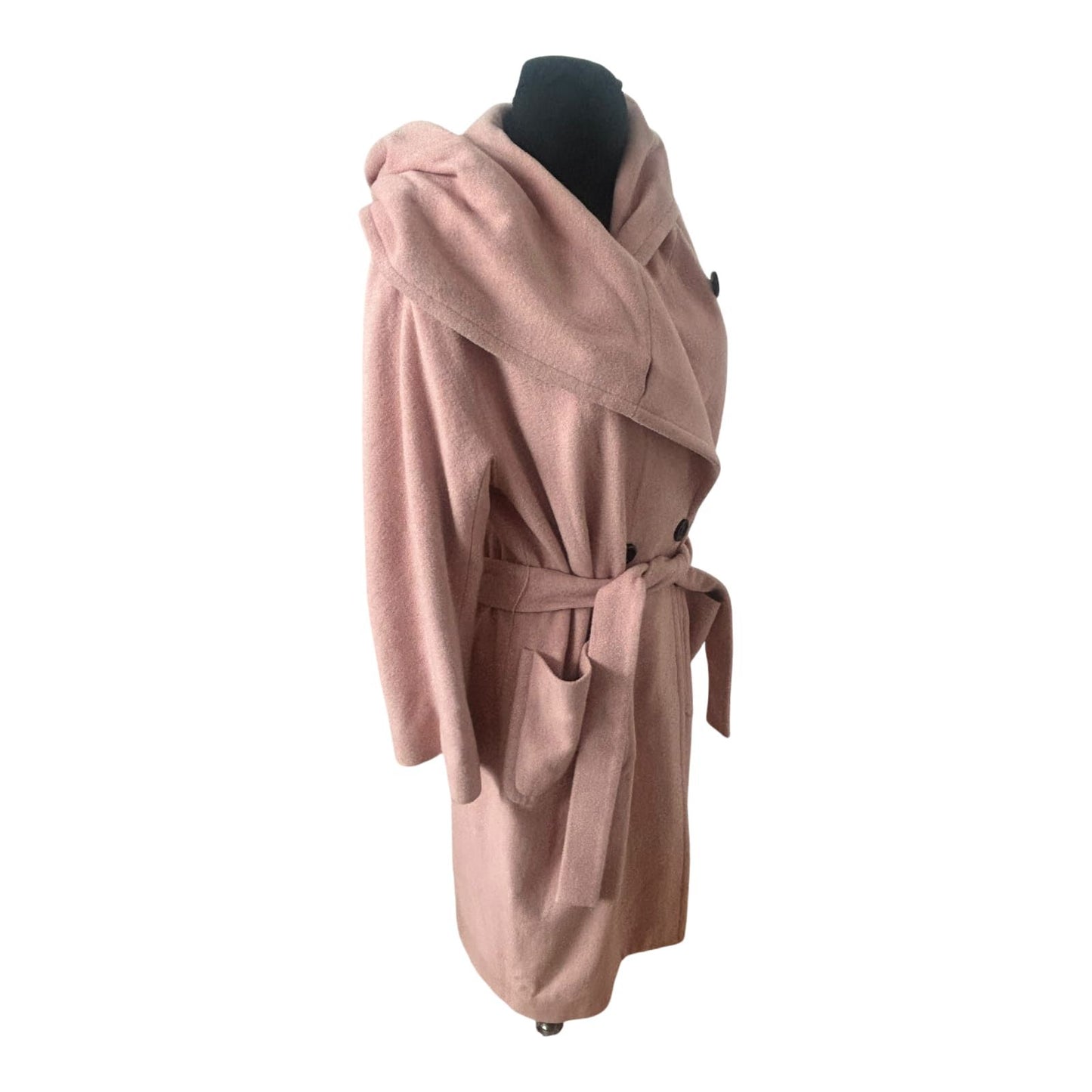 Palto Italia Mantel Damen Gr 42 Rosa Wollmantel Elegant Klassisch