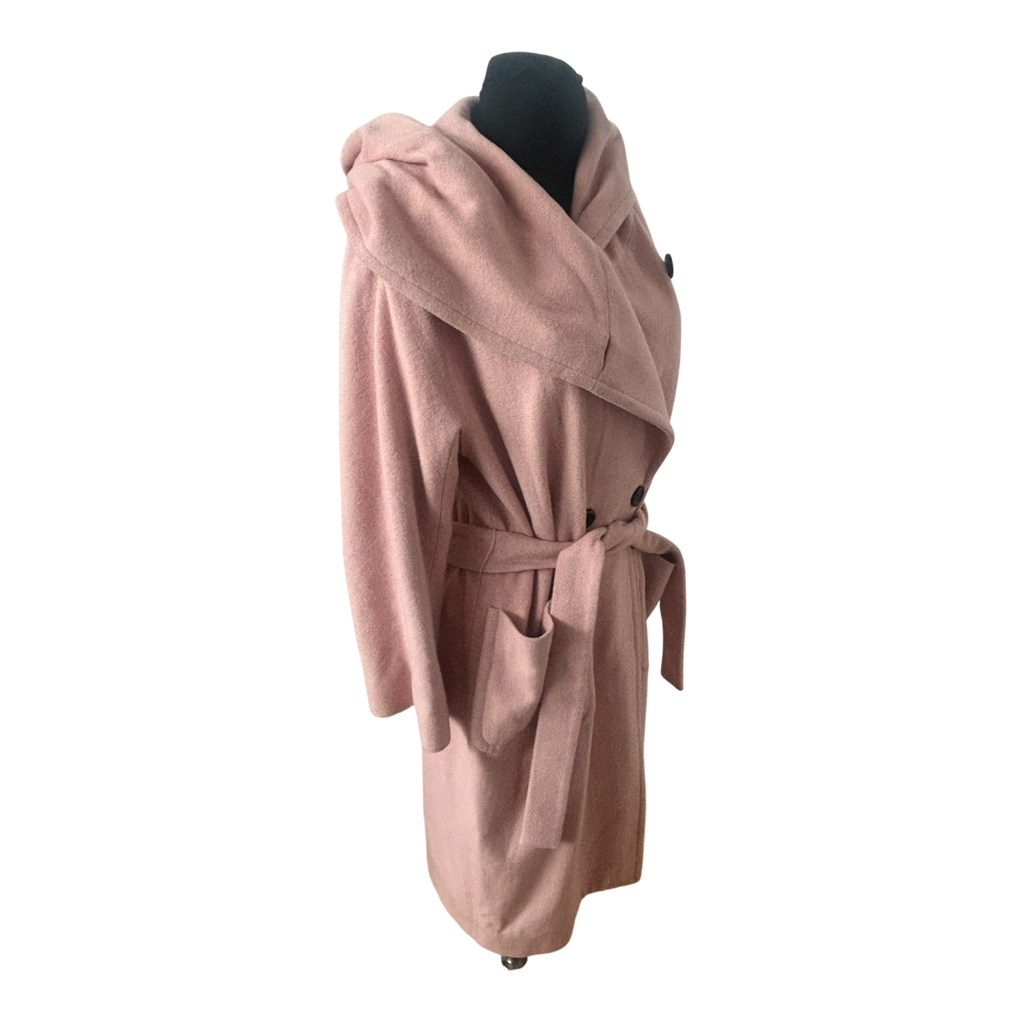 Palto Italia Mantel Damen Gr 42 Rosa Wollmantel Elegant Klassisch