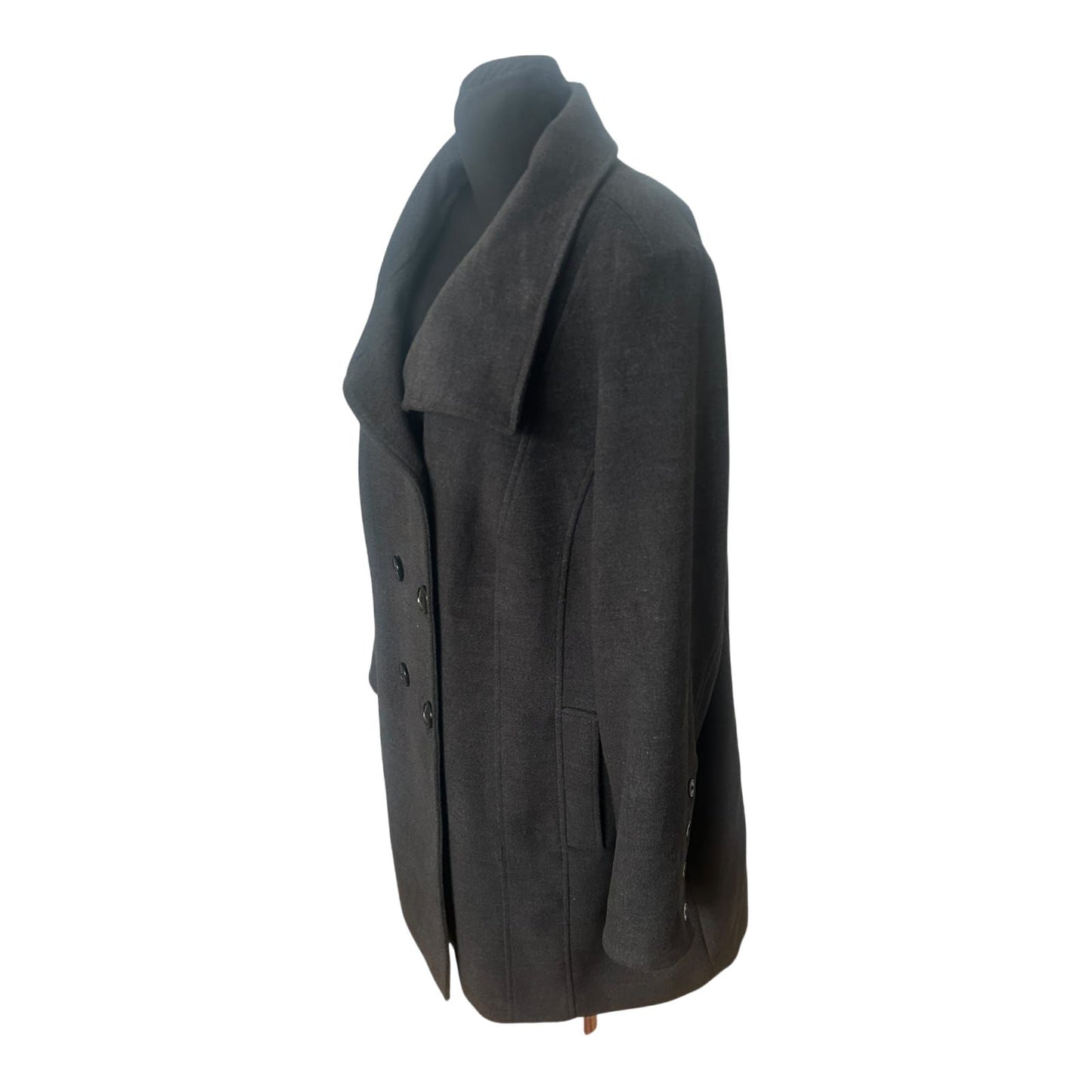 Ulla Popken Damen Mantel Größe 50 Anthrazit Viskose Elegant Chic Wie Neu