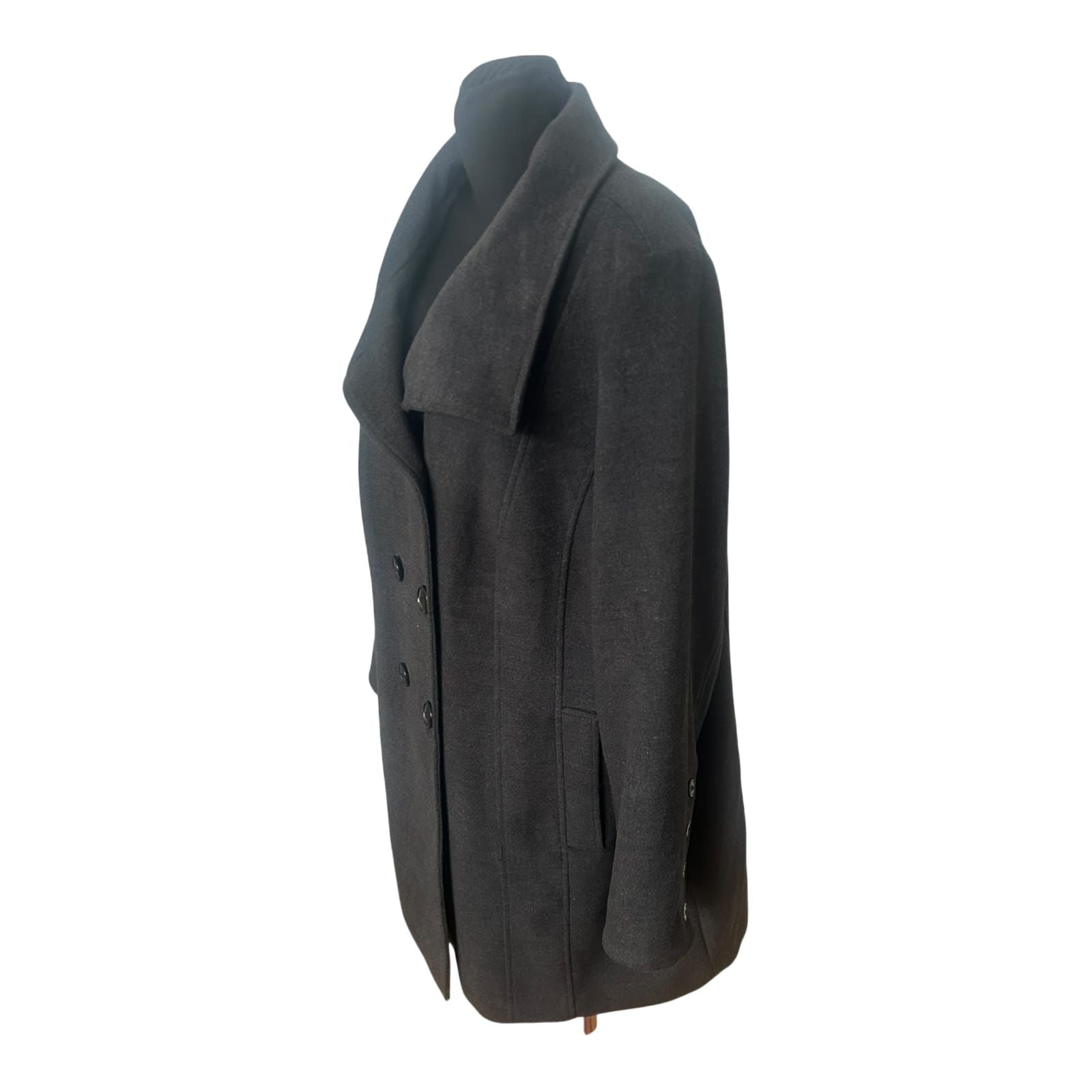 Ulla Popken Damen Mantel Größe 50 Anthrazit Viskose Elegant Chic Wie Neu