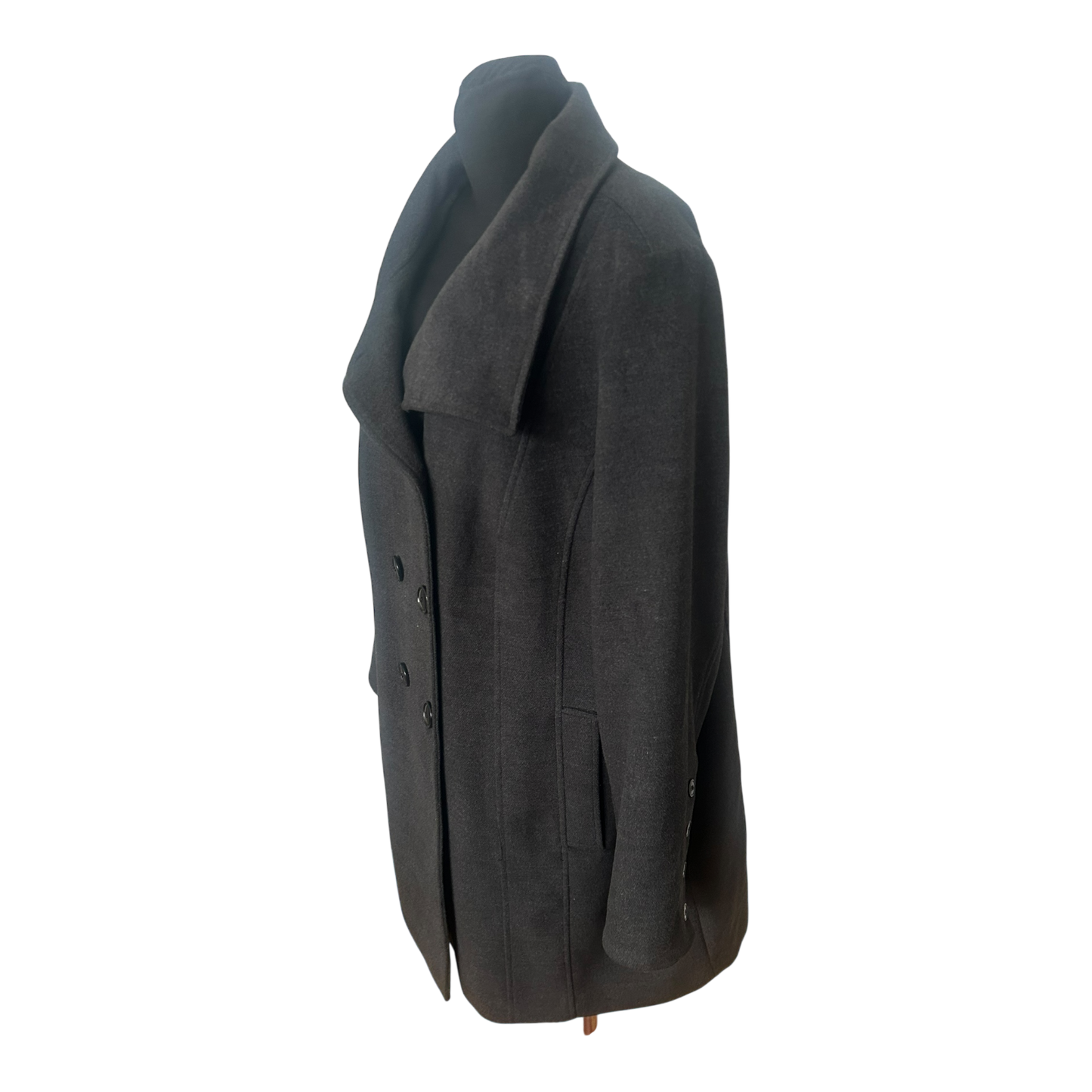 Ulla Popken Damen Mantel Größe 50 Anthrazit Viskose Elegant Chic Wie Neu