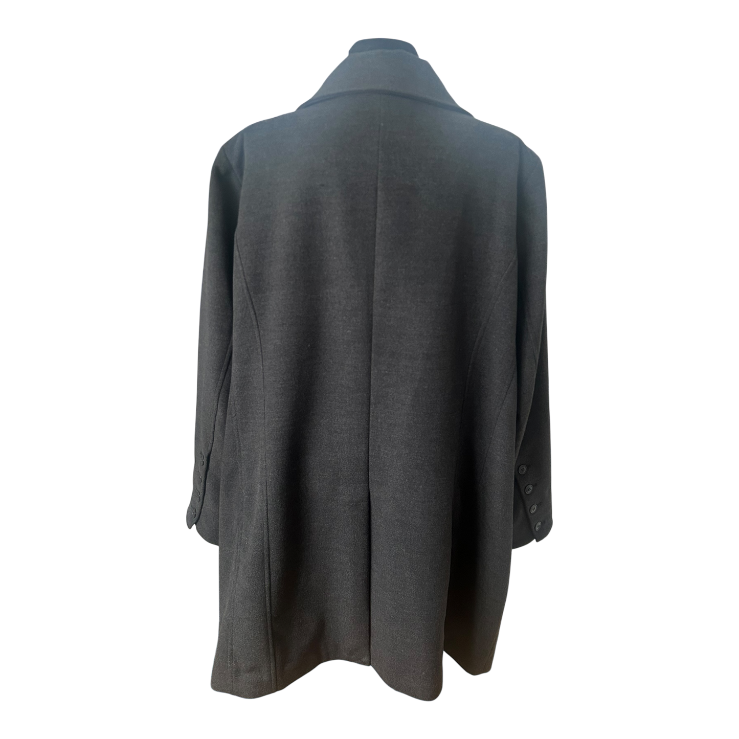 Ulla Popken Damen Mantel Größe 50 Anthrazit Viskose Elegant Chic Wie Neu