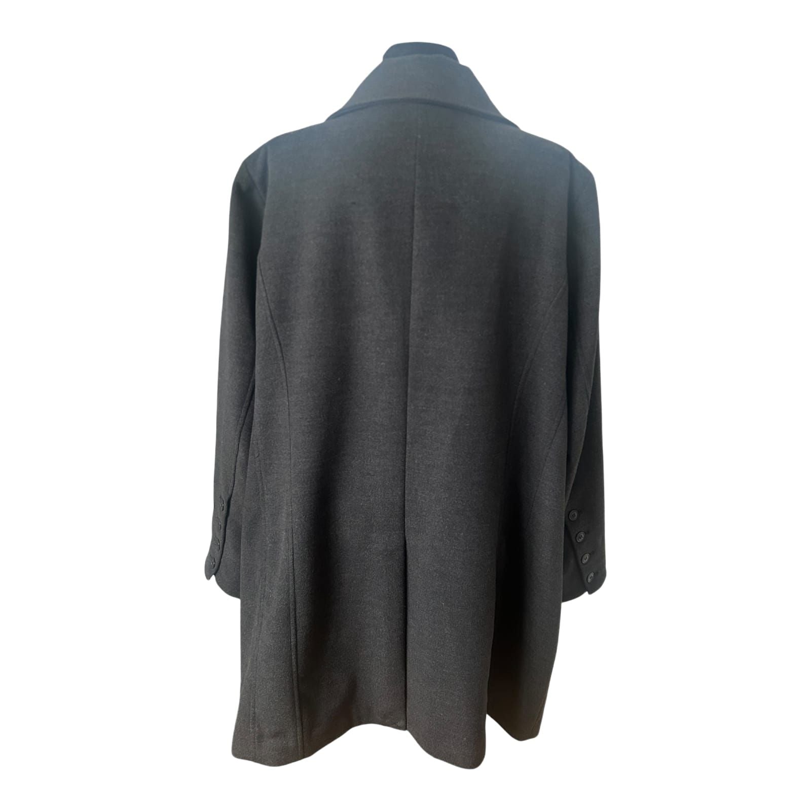 Ulla Popken Damen Mantel Größe 50 Anthrazit Viskose Elegant Chic Wie Neu